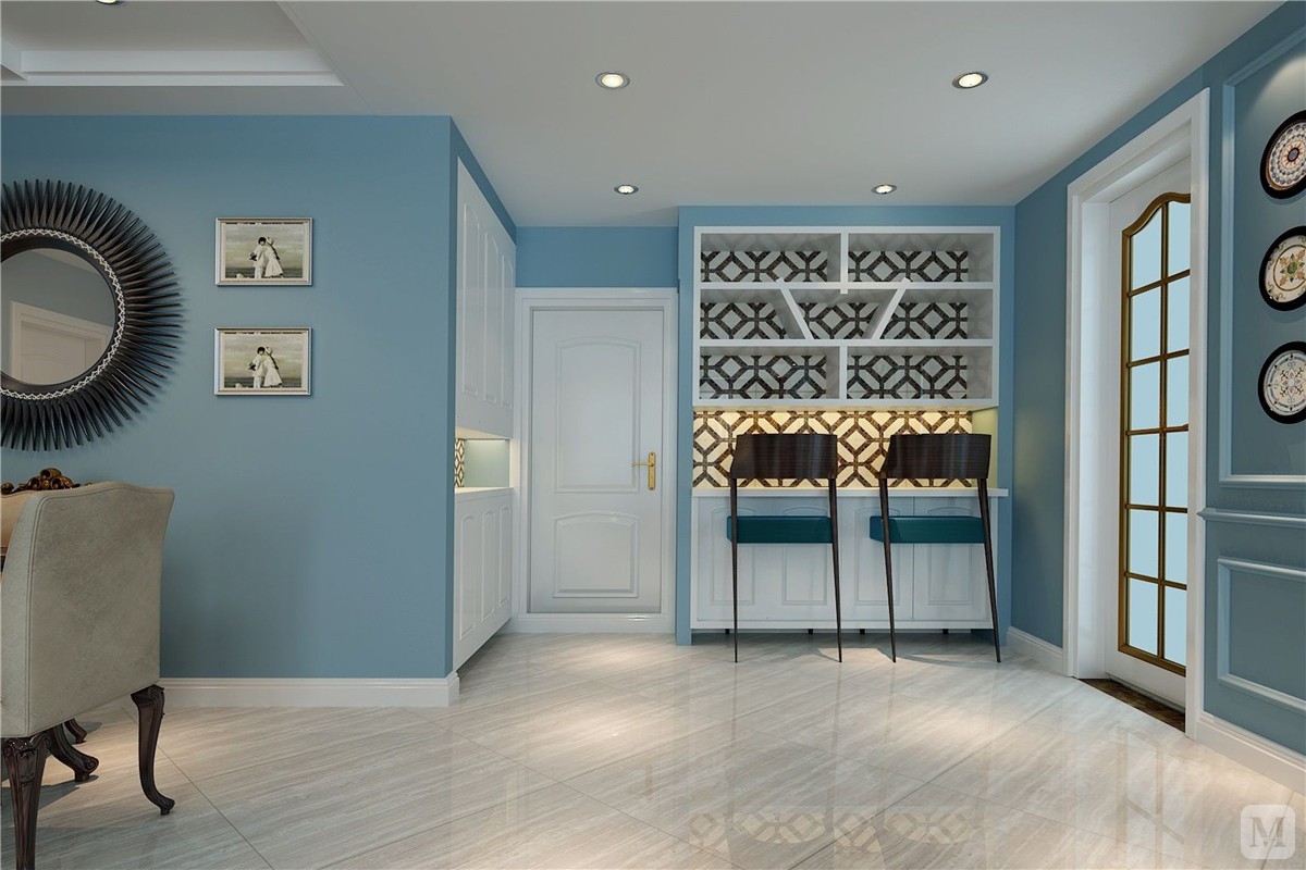 室内的设计中，将绿化的装饰改善室内环境是重要的方法，室内摆设盆栽、植物等，让绿化和小品沟通室内外的环境，扩大室内的空间感及美化感