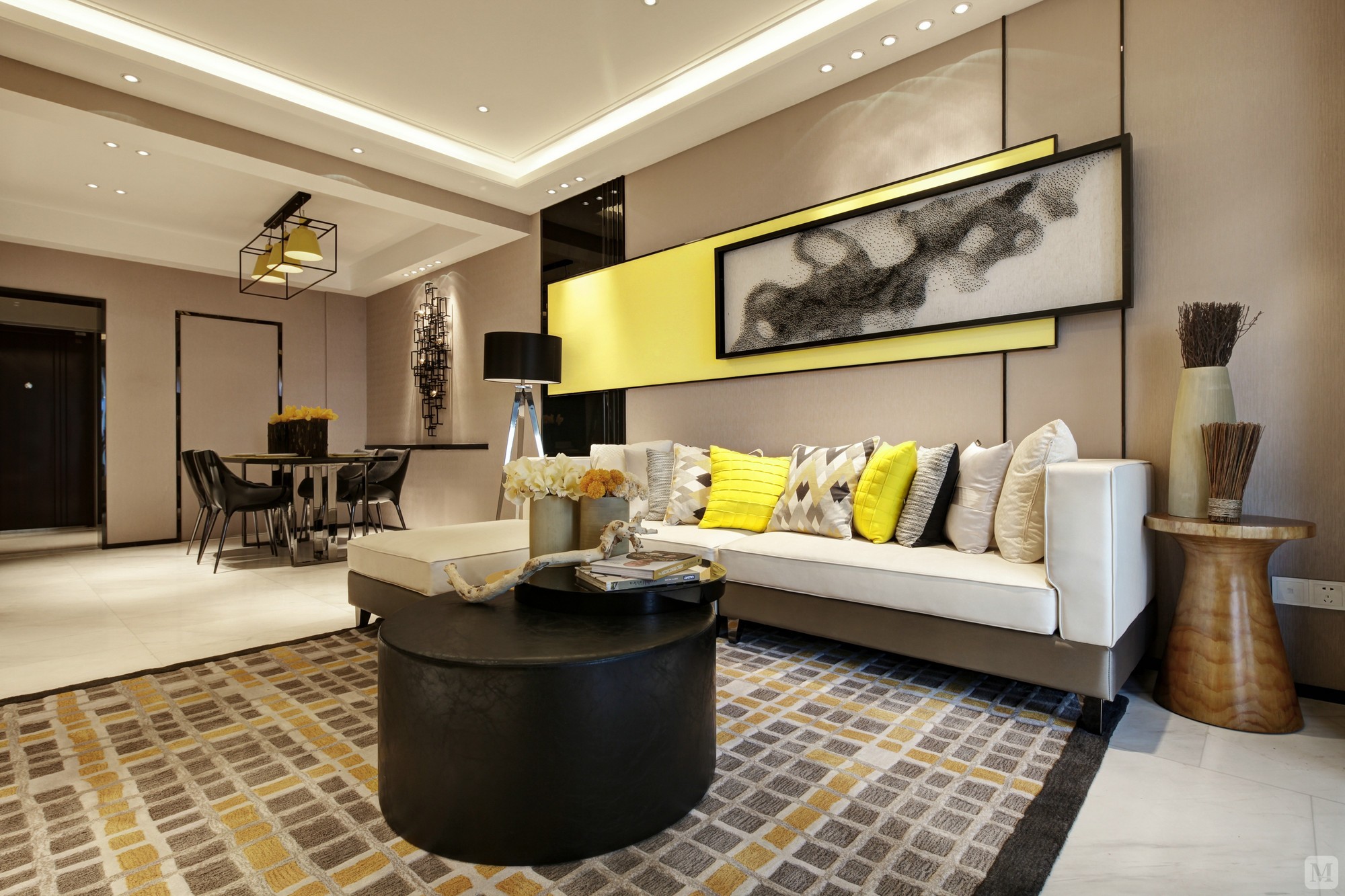 17.2万91㎡混搭三房装修佛山金地悦荔4栋