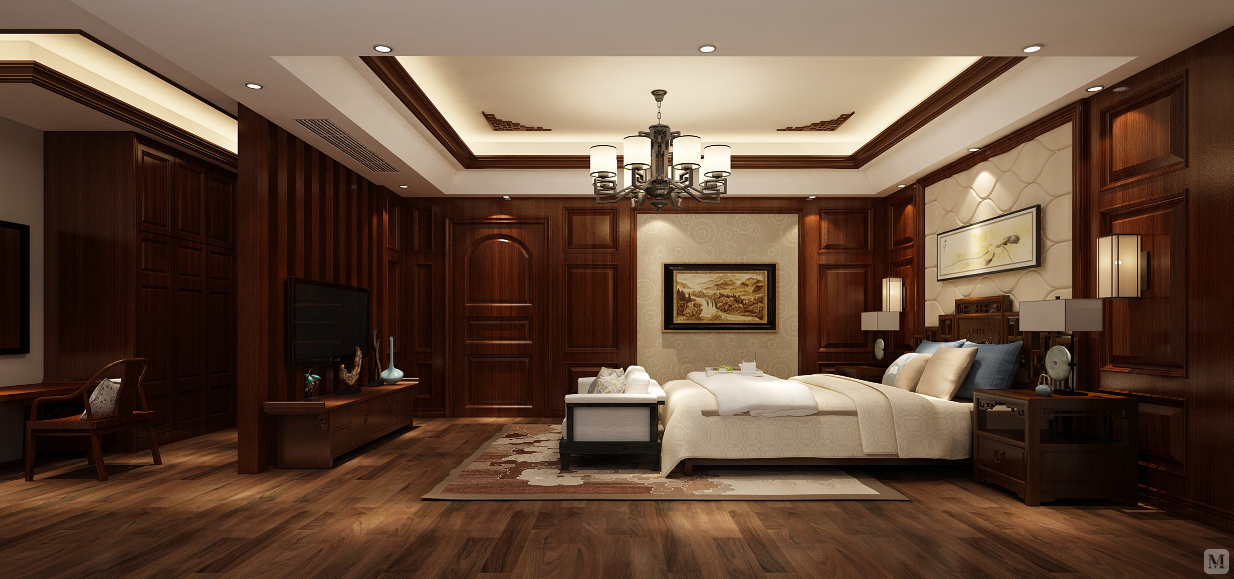 111.6万520㎡简欧别墅装修欧式简欧金碧辉煌