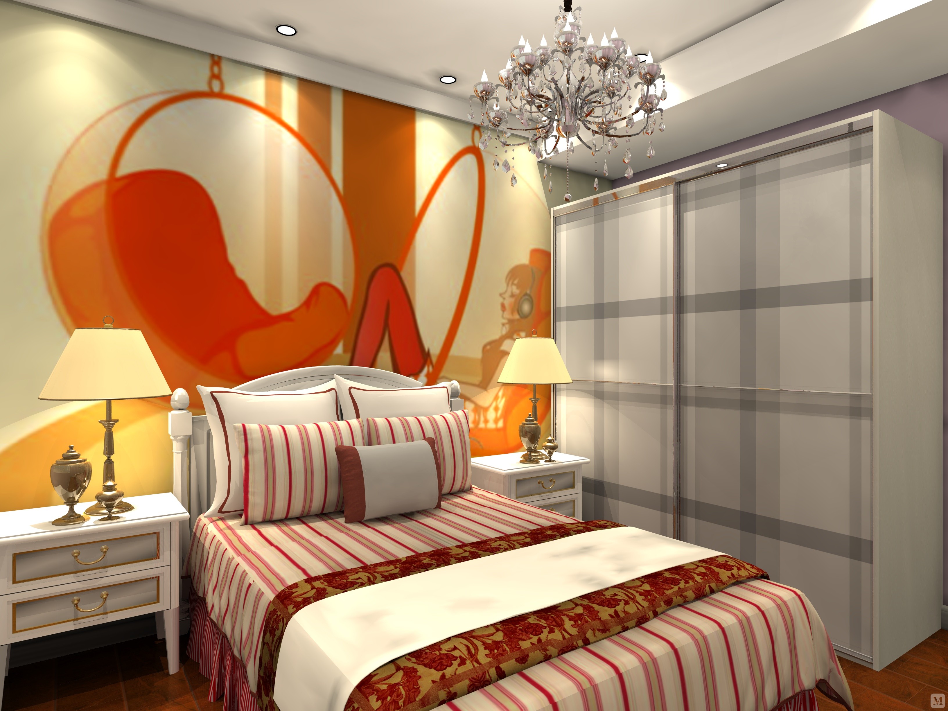 本方案是围绕现代简约为主题,适合于30岁左右的三口之家居住,再加上