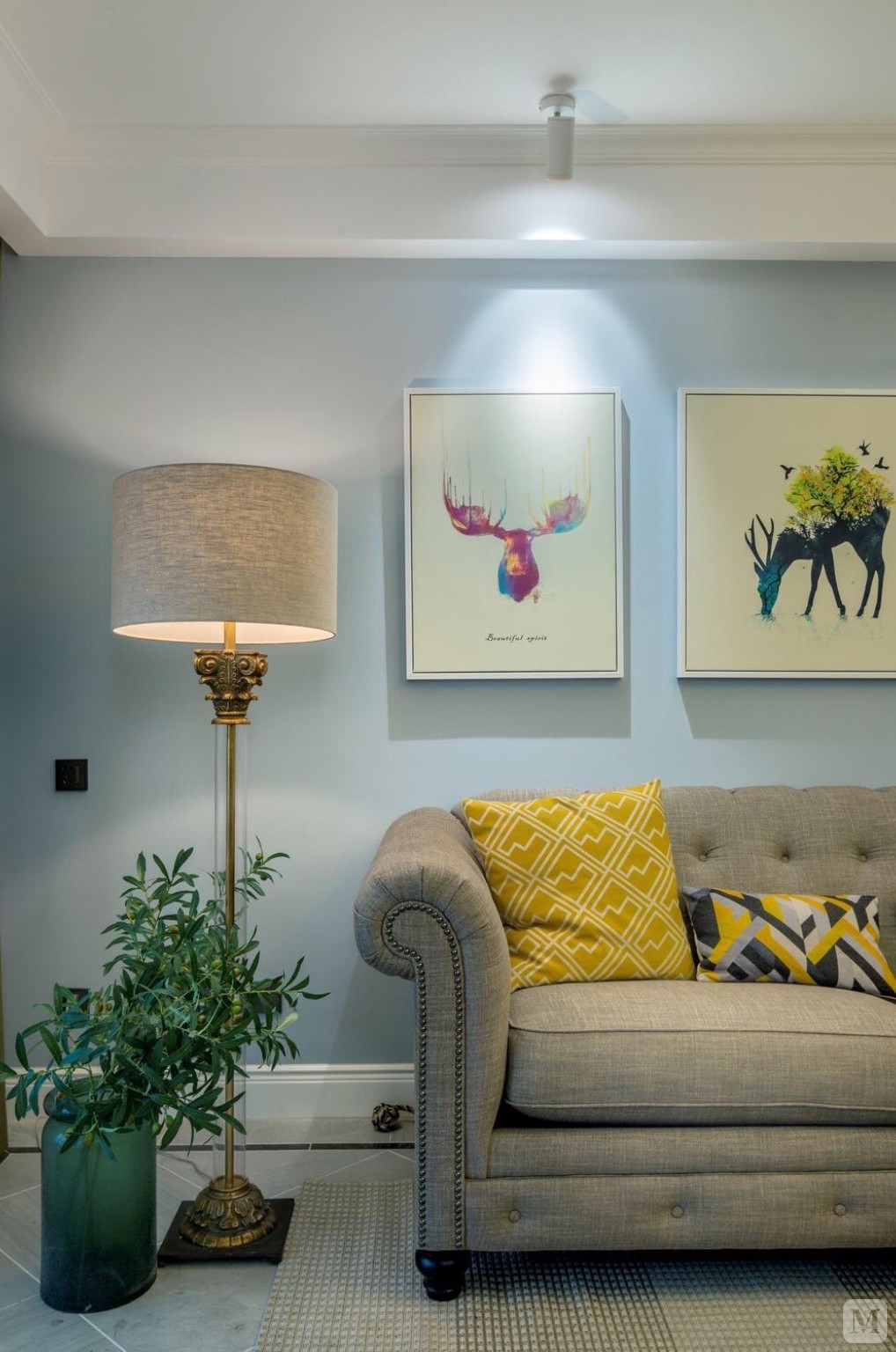 4万128㎡美式三房装修清新雅俗简约美式