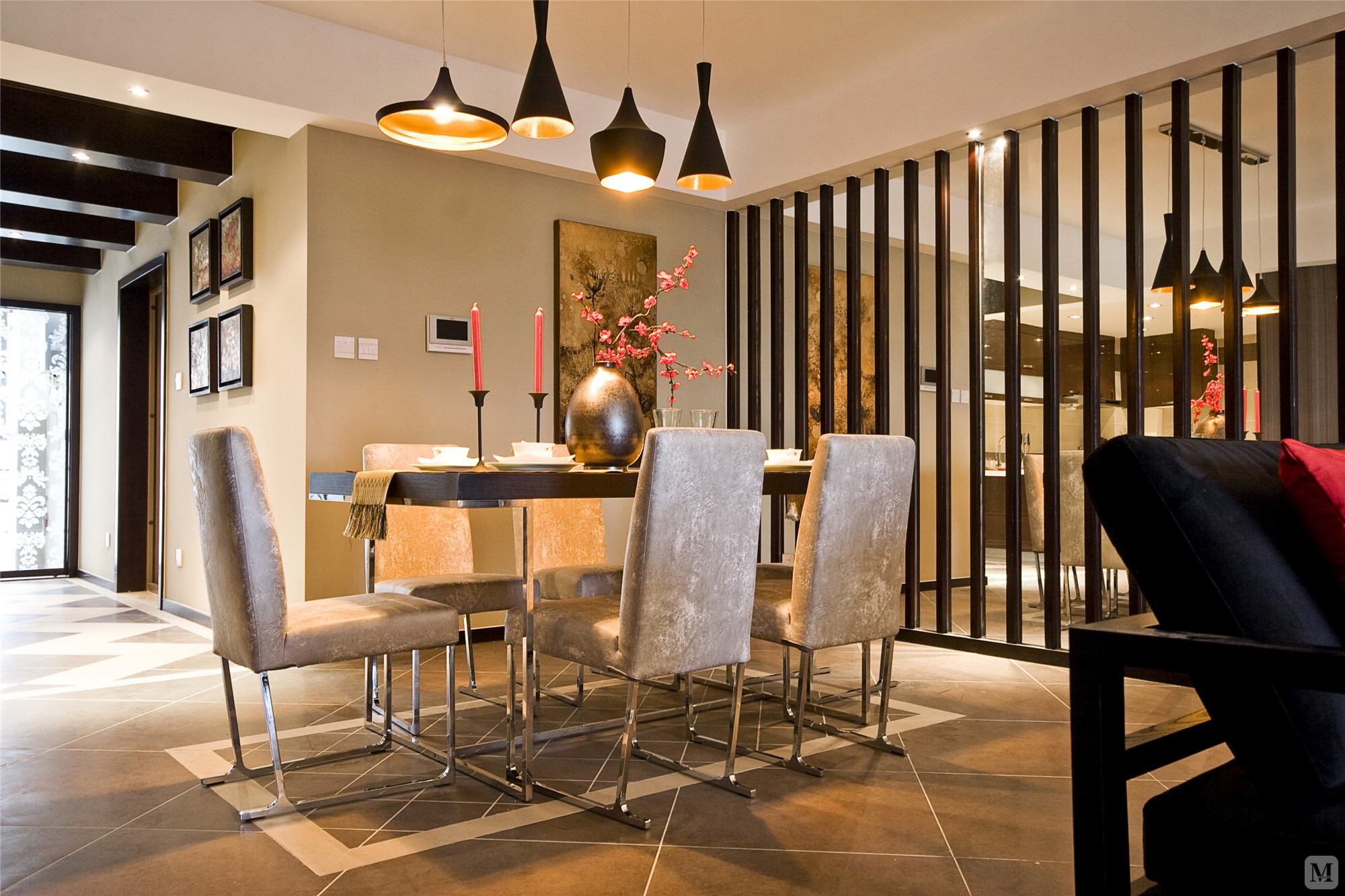 中式餐厅组合柜装修效果图