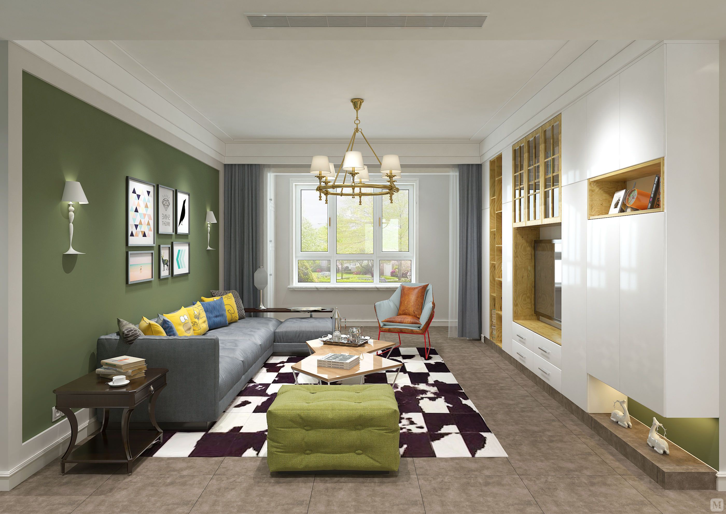 5万145㎡混搭四房装修缇香世家-混搭风格