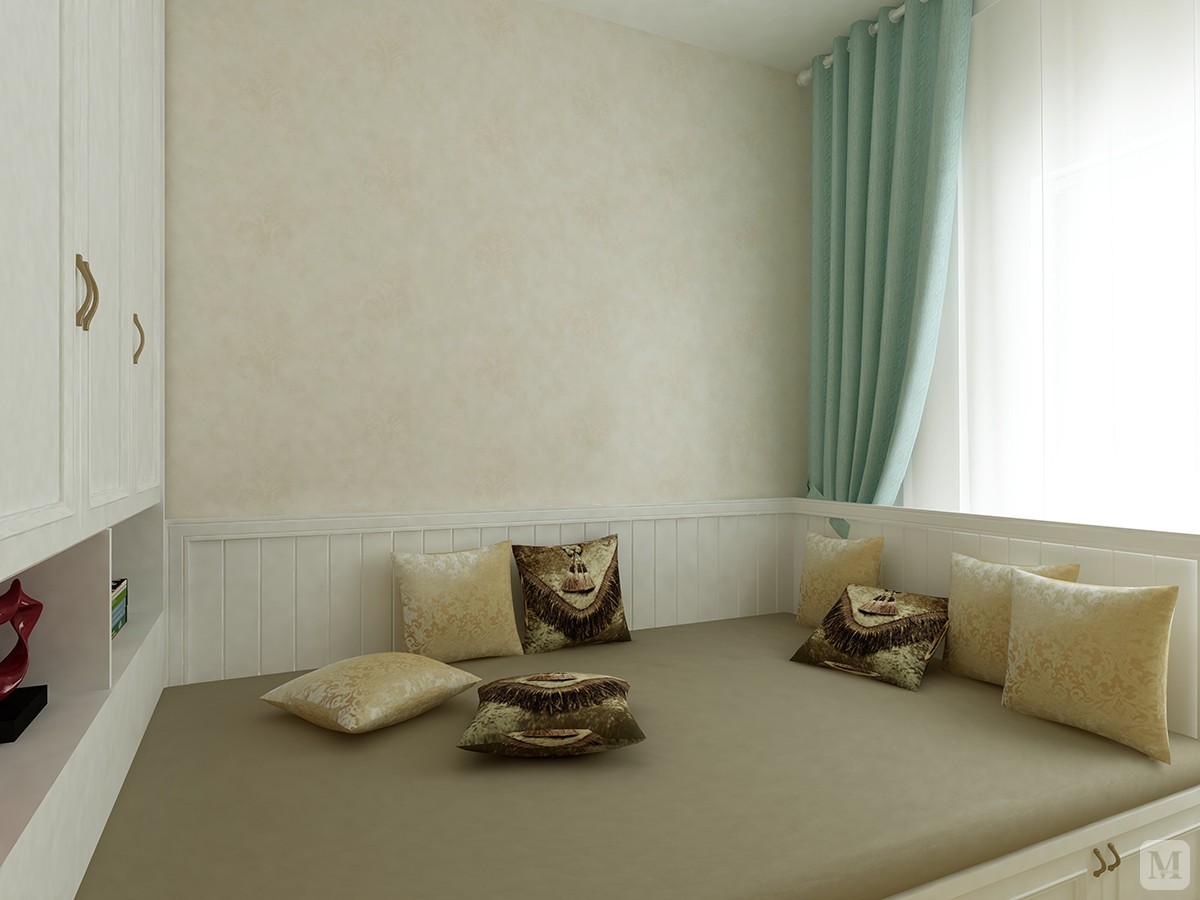 喜欢随意的生活方式,结合业主需求,全屋墙面采用墙纸或墙布,浅色搭配