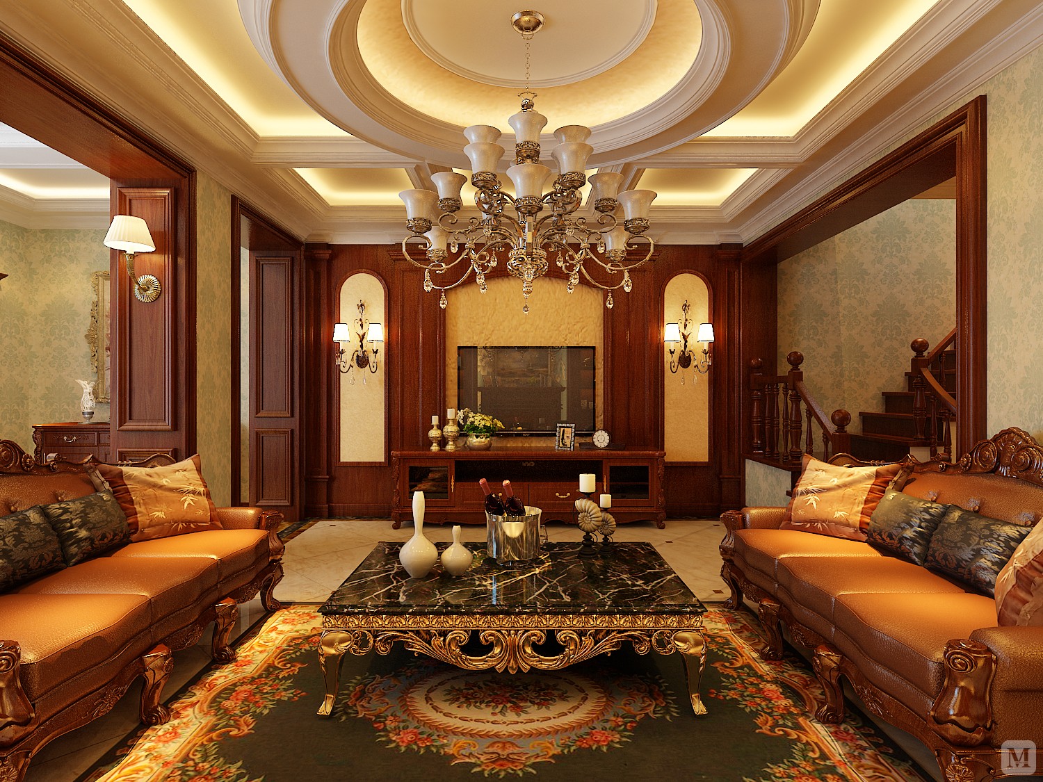 3万300㎡简欧四房装修【徽匠装饰】怡园别墅