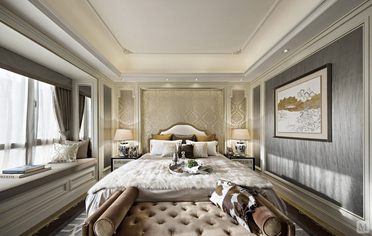 "现代欧式风格"即"新古典主义风格".