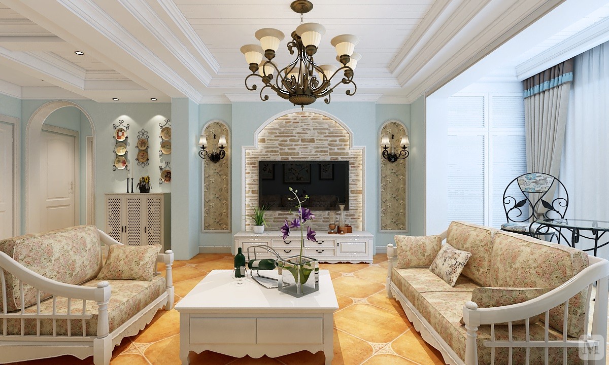 美式田园风格又被称为美式乡村风格,属于自然风格的一支,倡导"回归