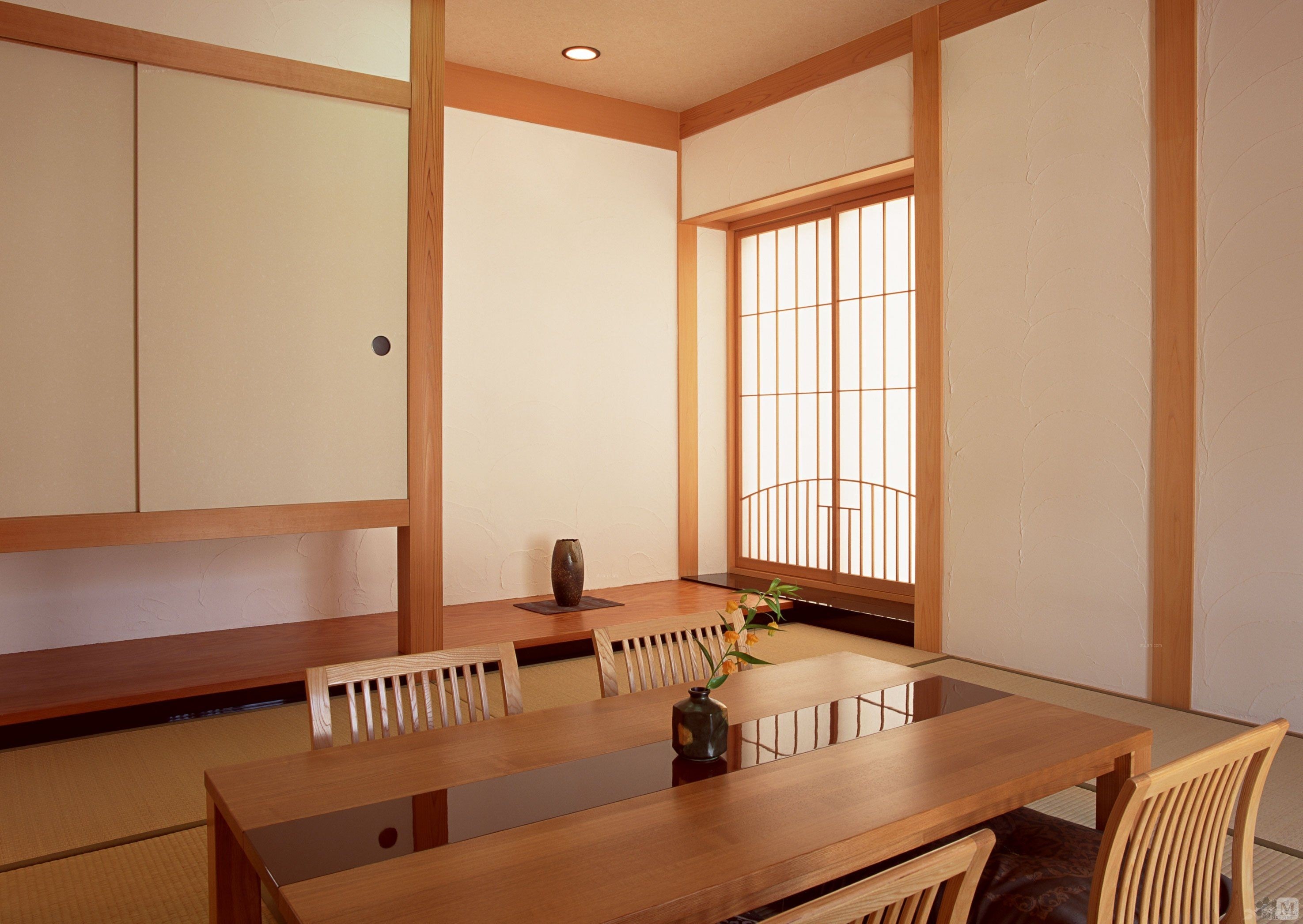 4万320㎡日式复式装修日式风格在别墅中应用