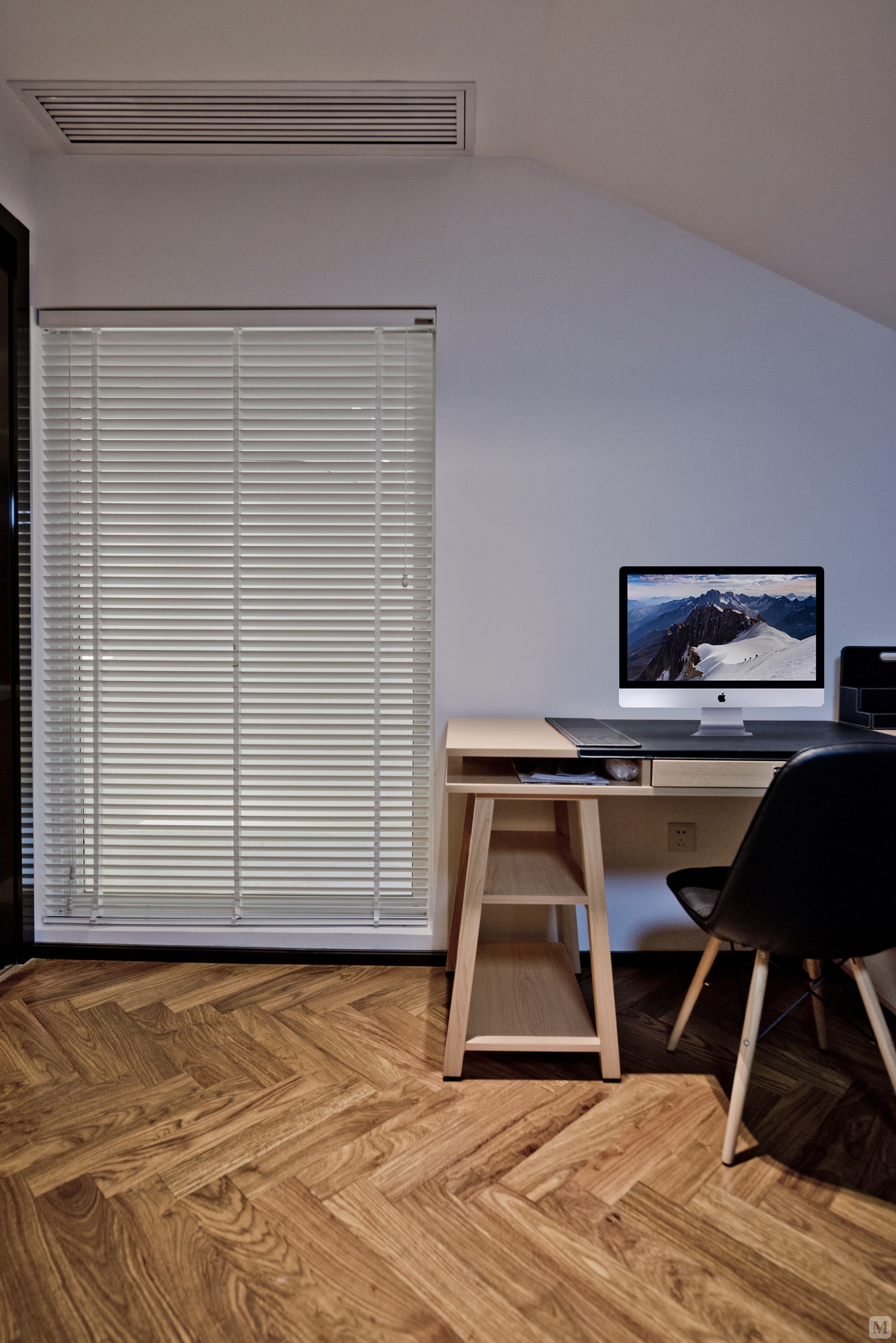 简约书房窗帘装修效果图