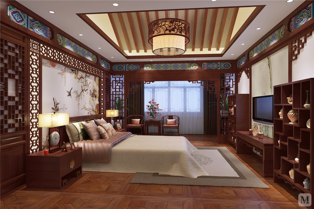 0万136㎡中式三房装修兴发广场三房优雅中式