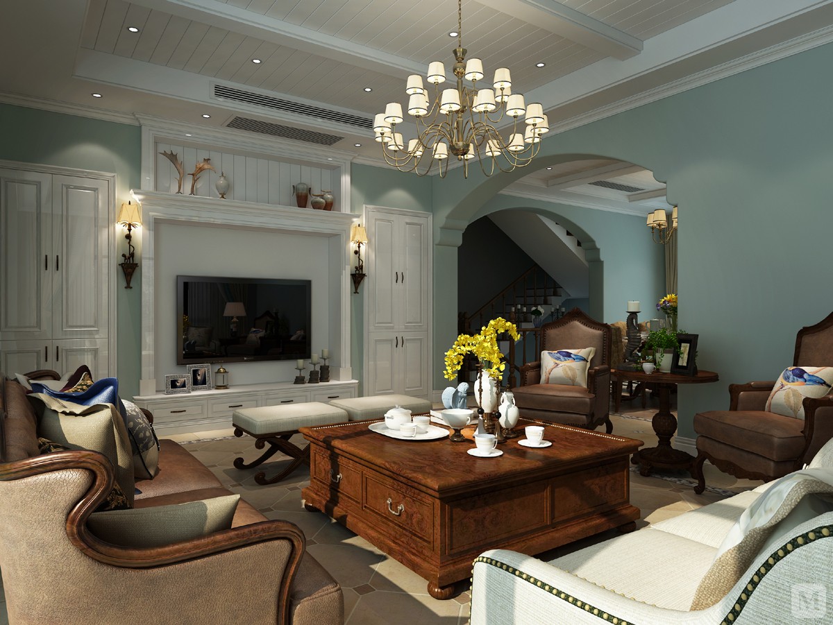 4万380㎡美式别墅装修株洲碧桂园 美式 别墅