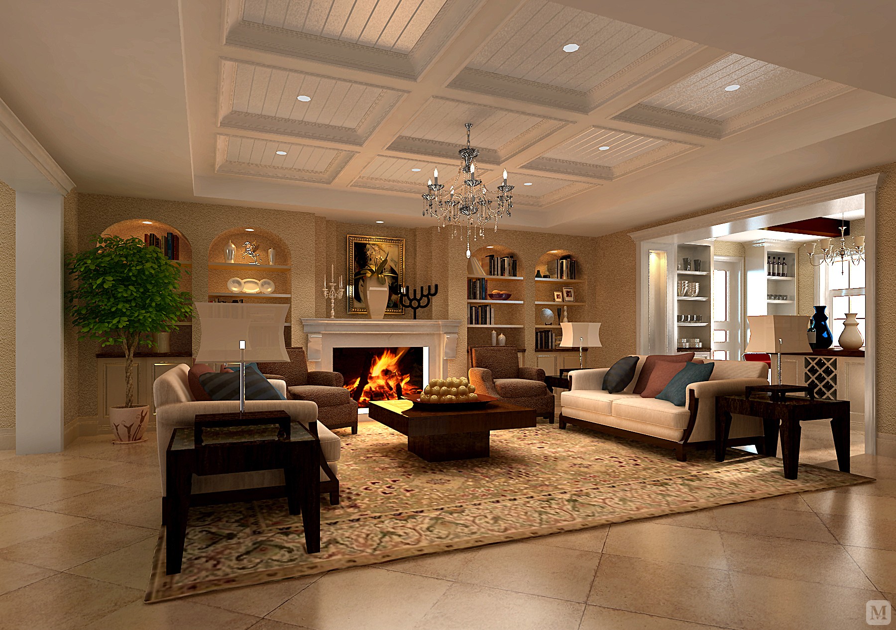 20.0万93㎡简欧三房装修东方——普罗旺斯