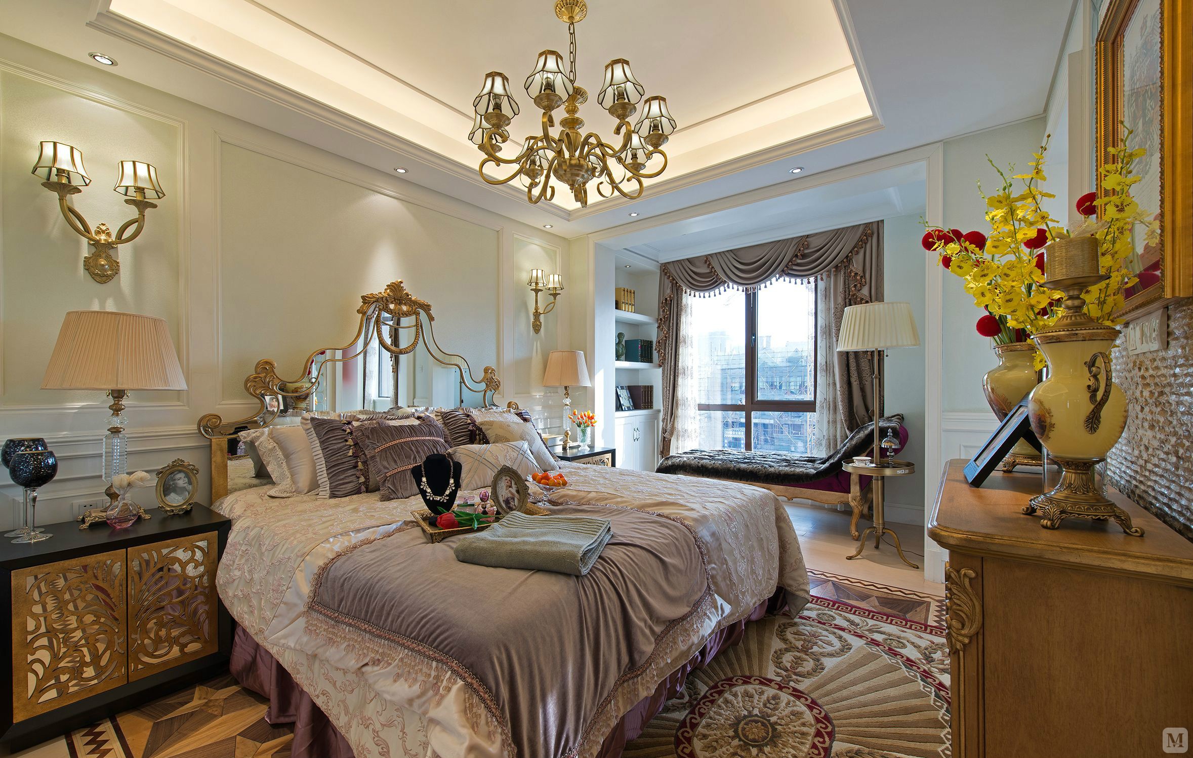 7万73㎡简欧二房装修金丽豪苑-项目工程-红星美凯龙家装效果图