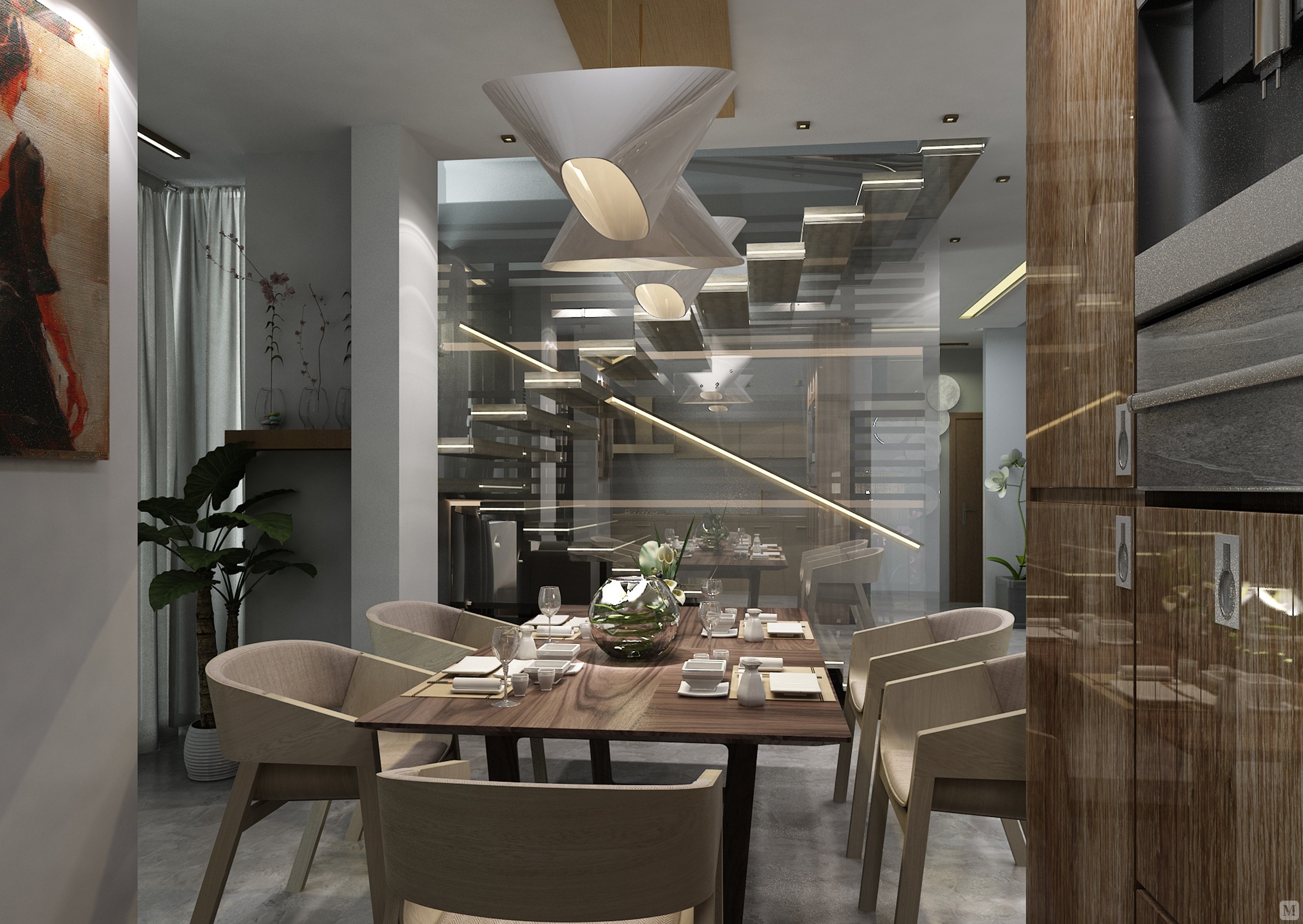 5万135㎡简约复式装修soho楼里的简约风-红星美凯龙家装效果图