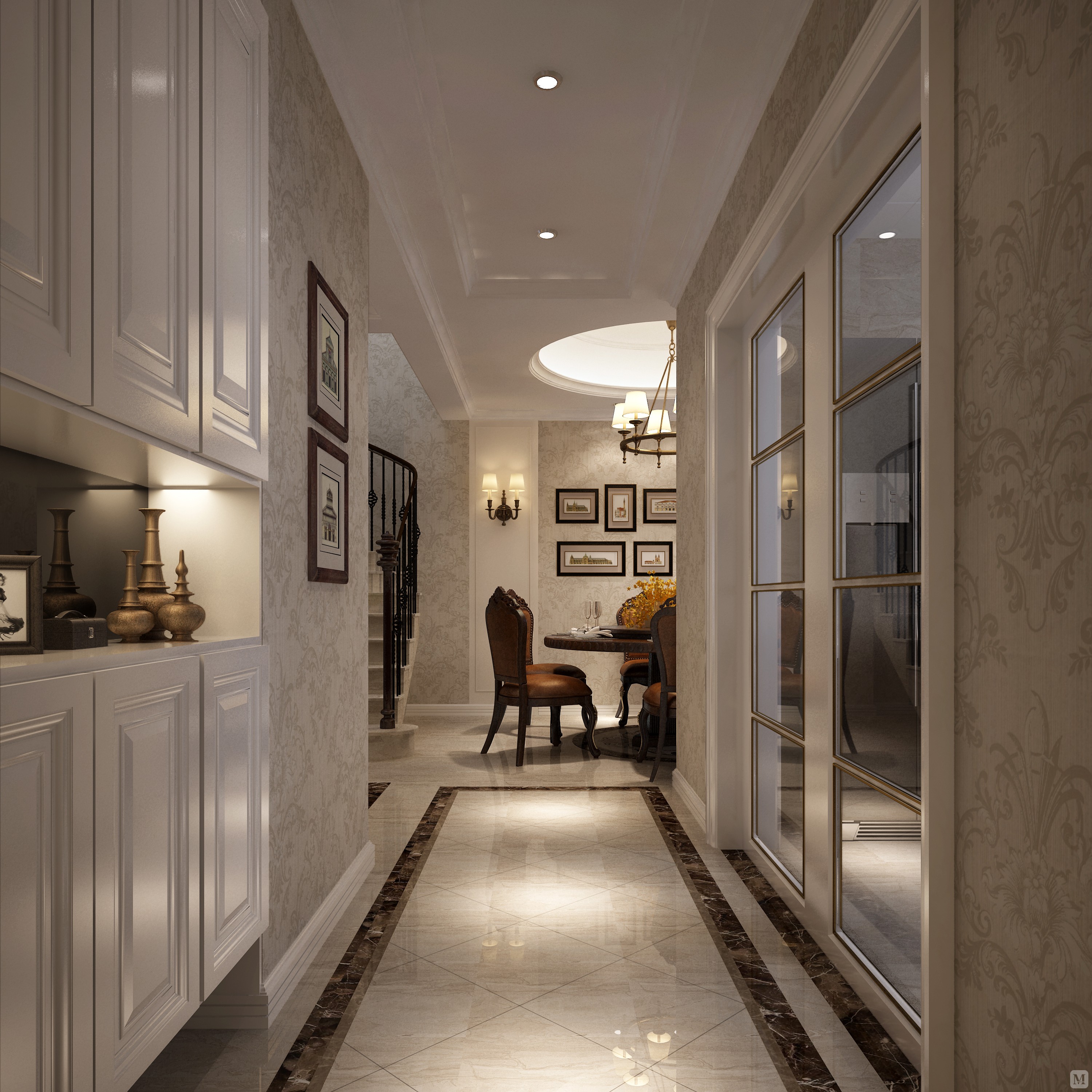 简欧玄关装修效果图