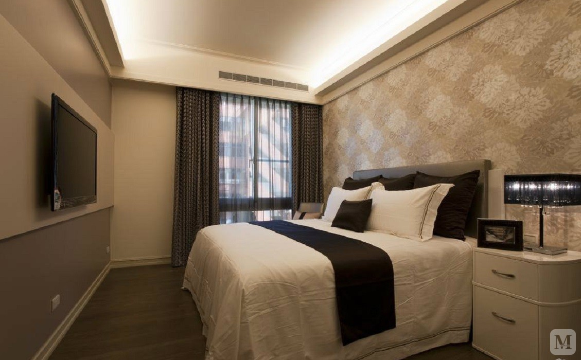 1万75㎡简欧二房装修两房两厅豪华精装