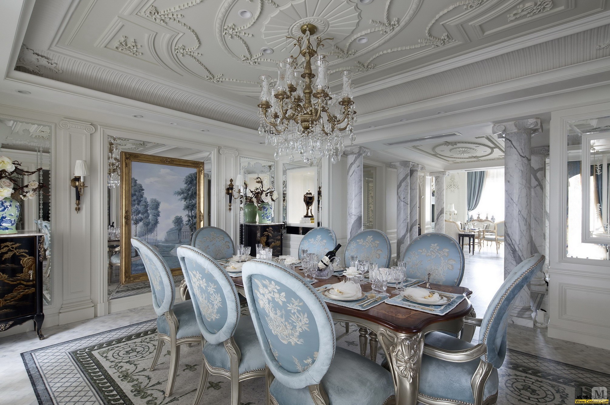 52.0万274㎡混搭别墅装修浪漫唯美法式风格