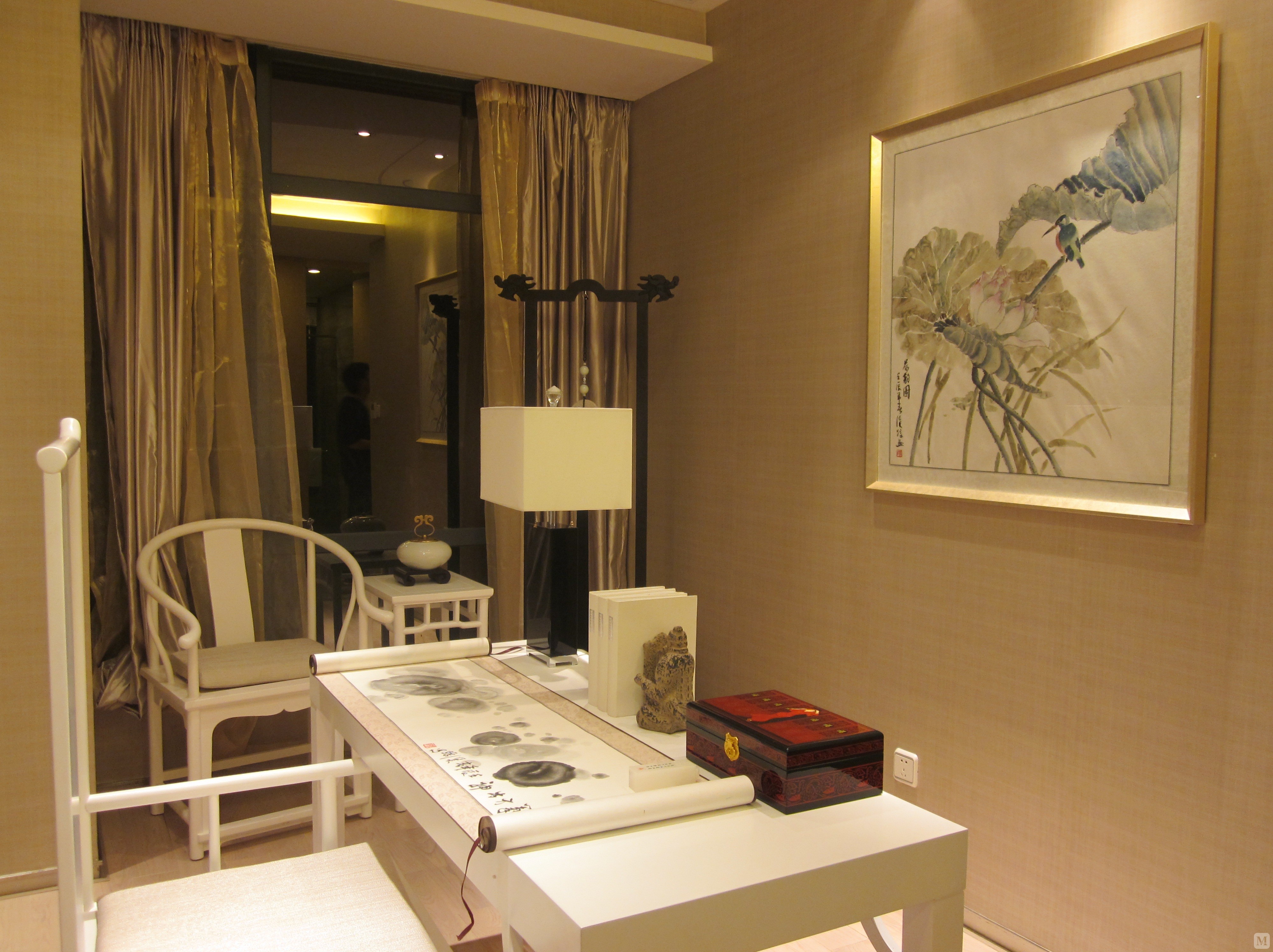 9万145㎡中式三房装修康桥水都--简约设计