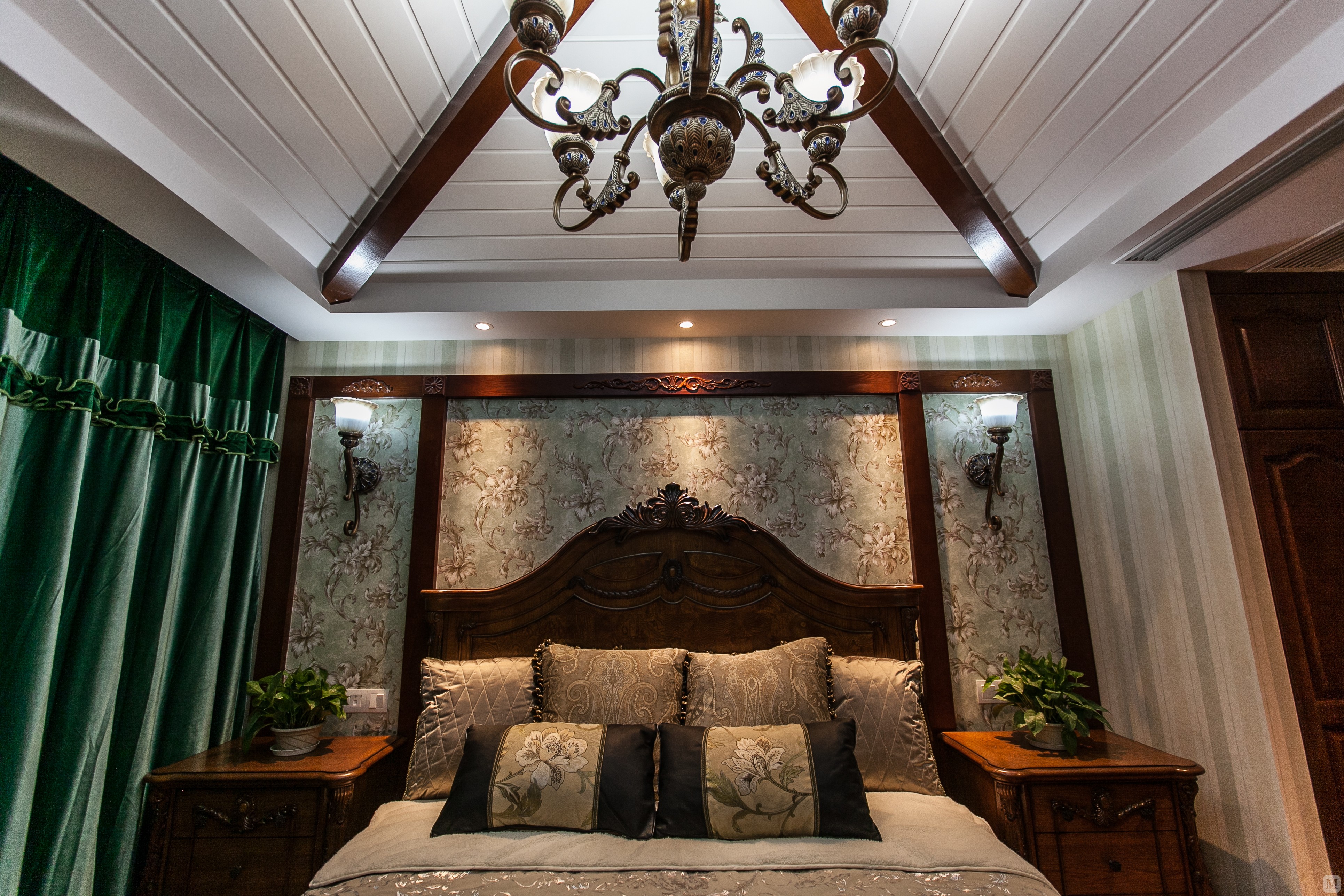 5万287㎡混搭别墅装修东渡海派青城 美式混搭风格