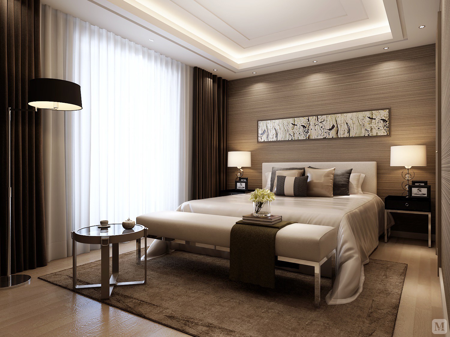 5万102㎡简约三房装修香溪家园简约设计风