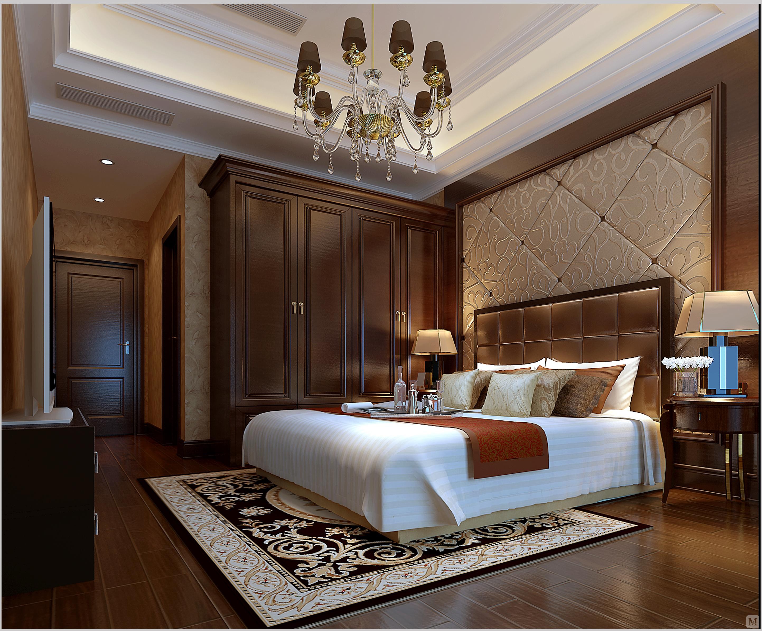 简欧卧室衣柜装修效果图