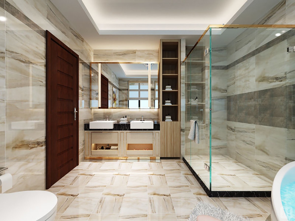 一个真正舒适的卫生间需要注意多重细节,如通风,下水,光线,用具都应该