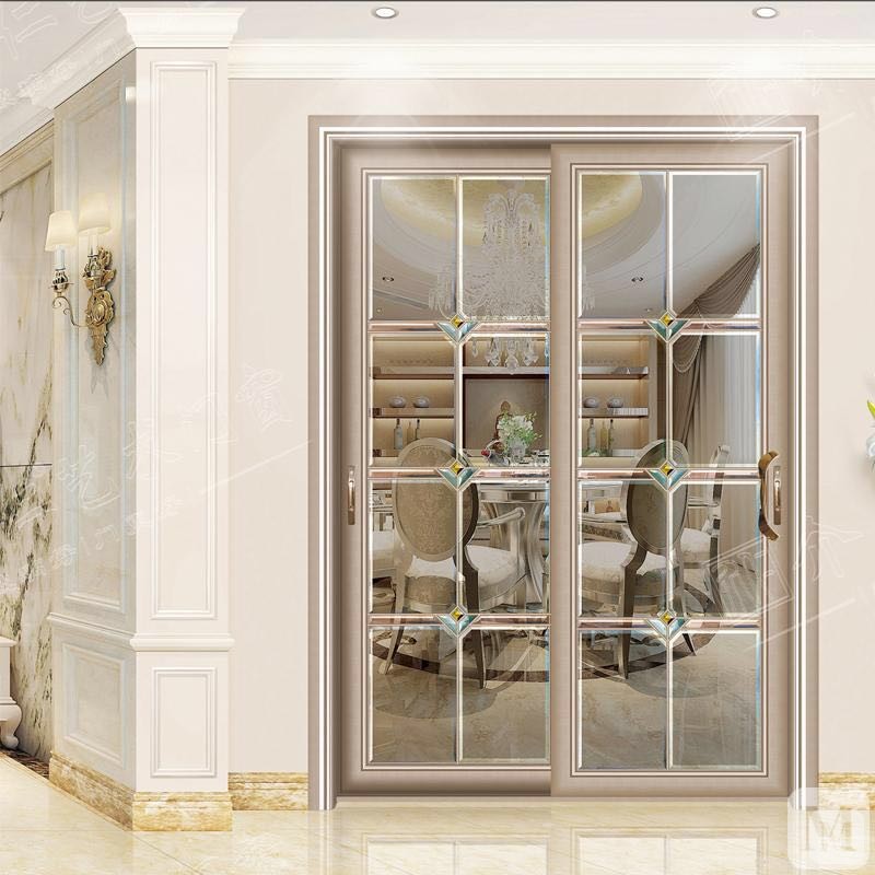 介仁 推拉门 简欧客厅移门 介仁