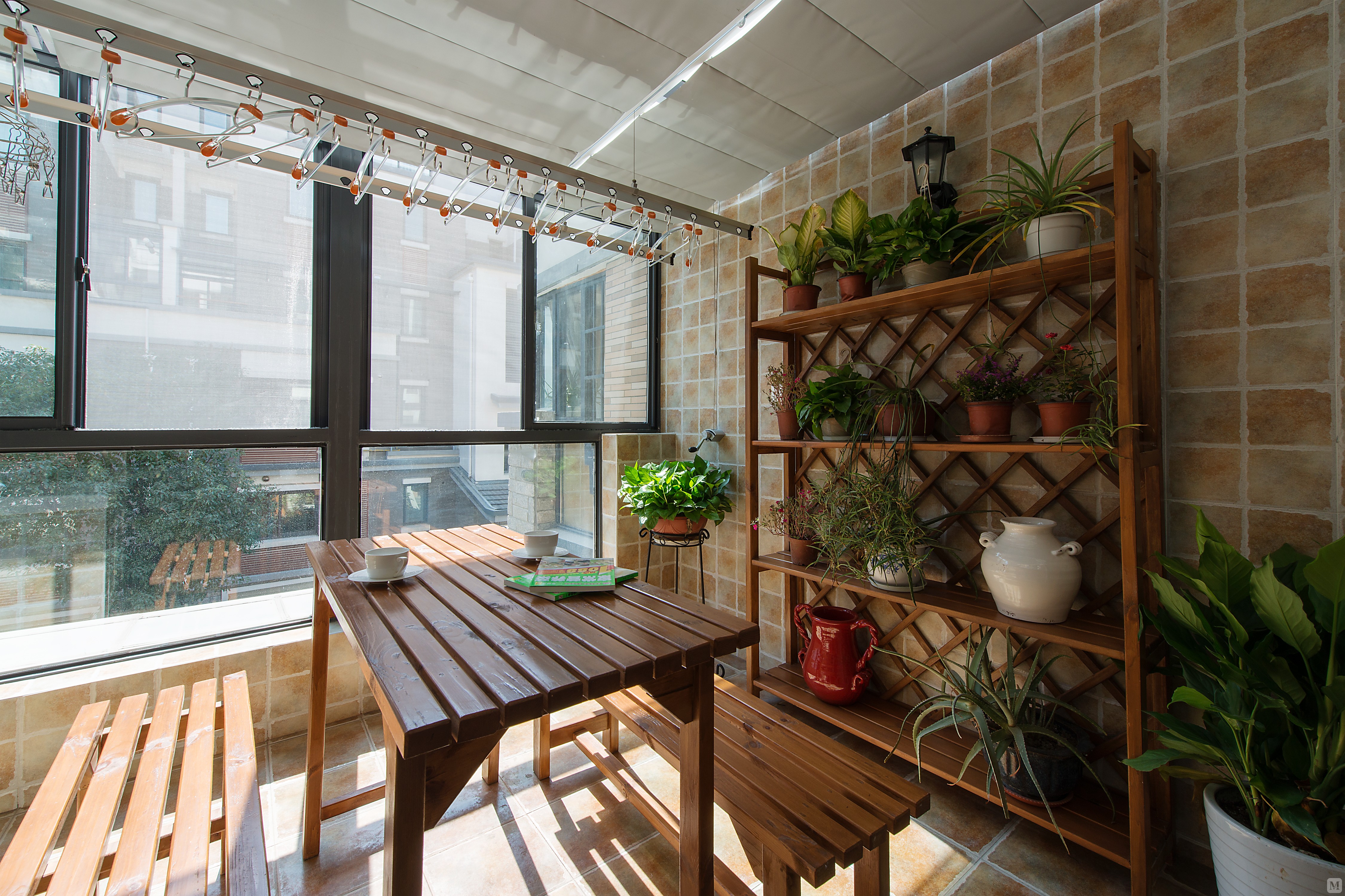 美式阳台组合柜装修效果图