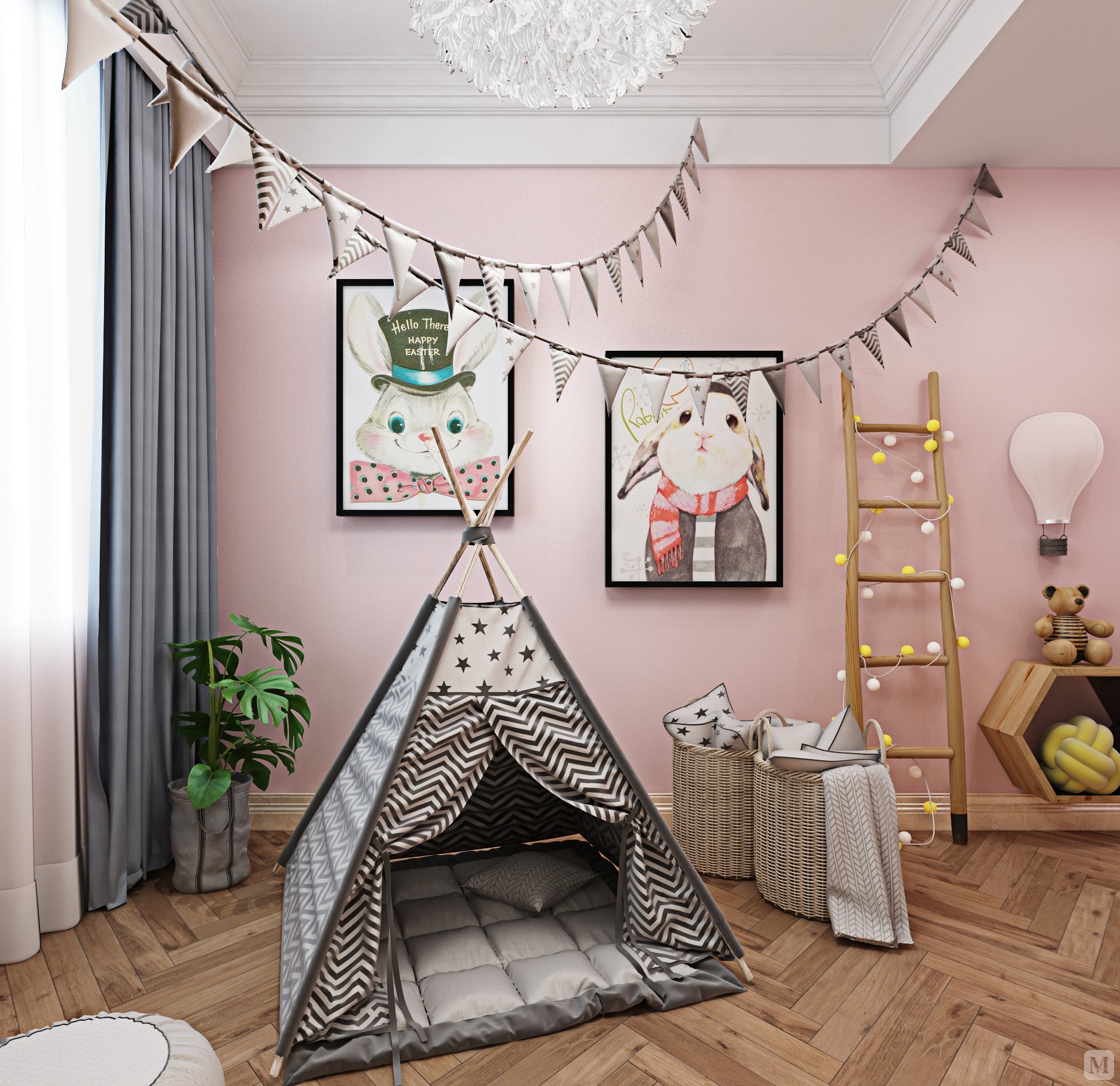 充满童趣的美式儿童房装修 快乐每一天