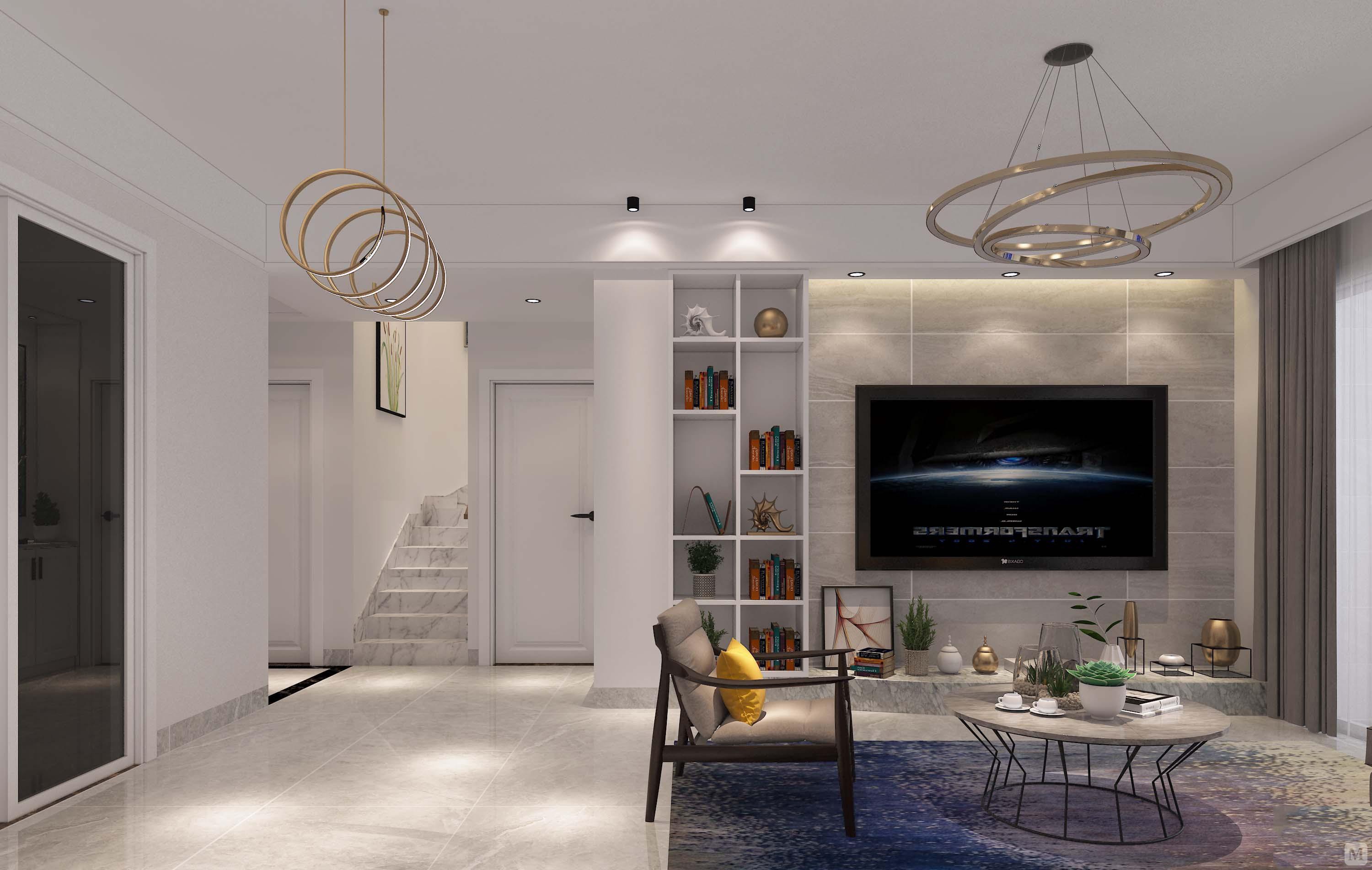 8万120㎡简约二房装修北欧风格设计-红星美凯龙家装效果图