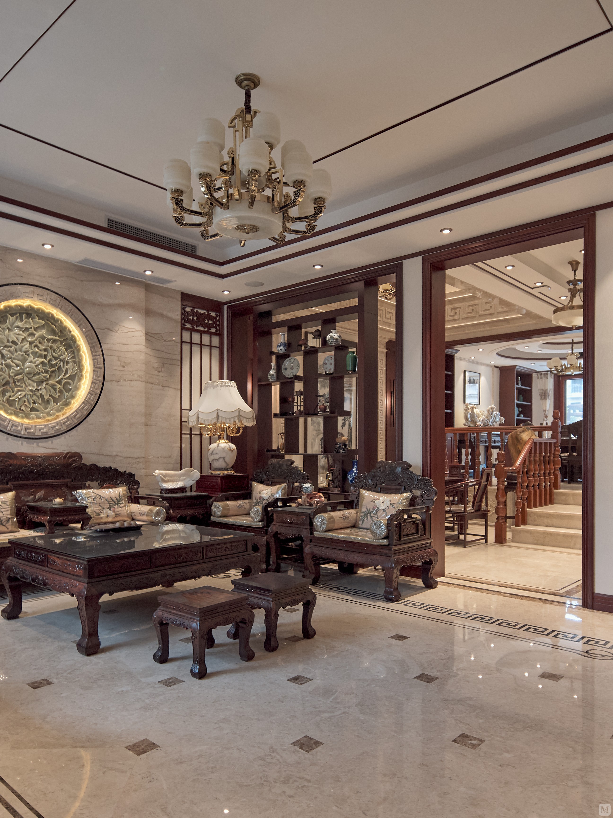 63.5万308㎡中式别墅装修漫生活