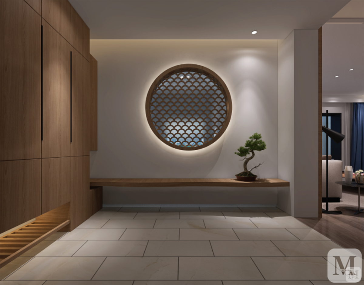 2万360㎡中式四房装修天源--禅意风-红星美凯龙家装效果图