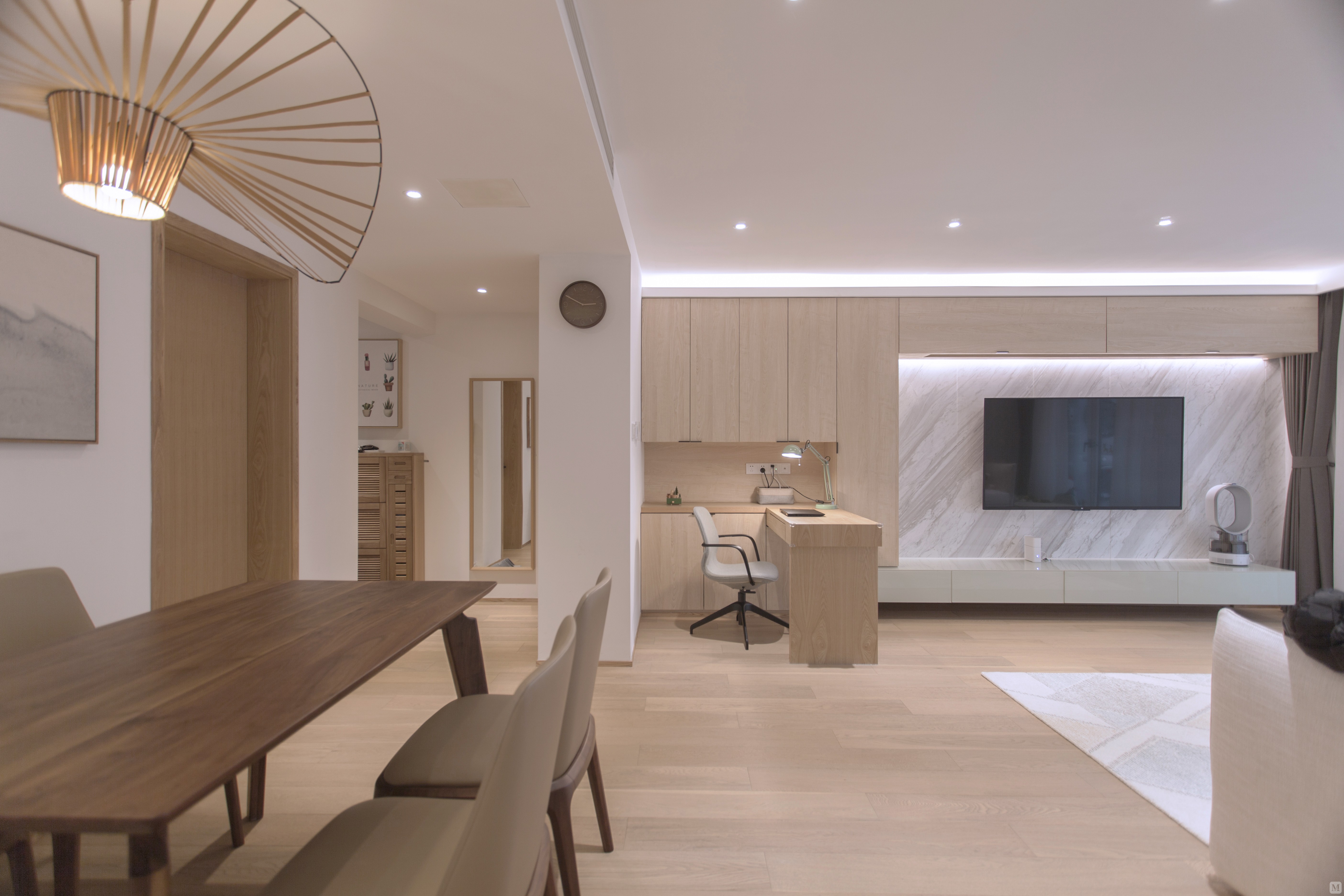 简约餐厅背景墙装修效果图