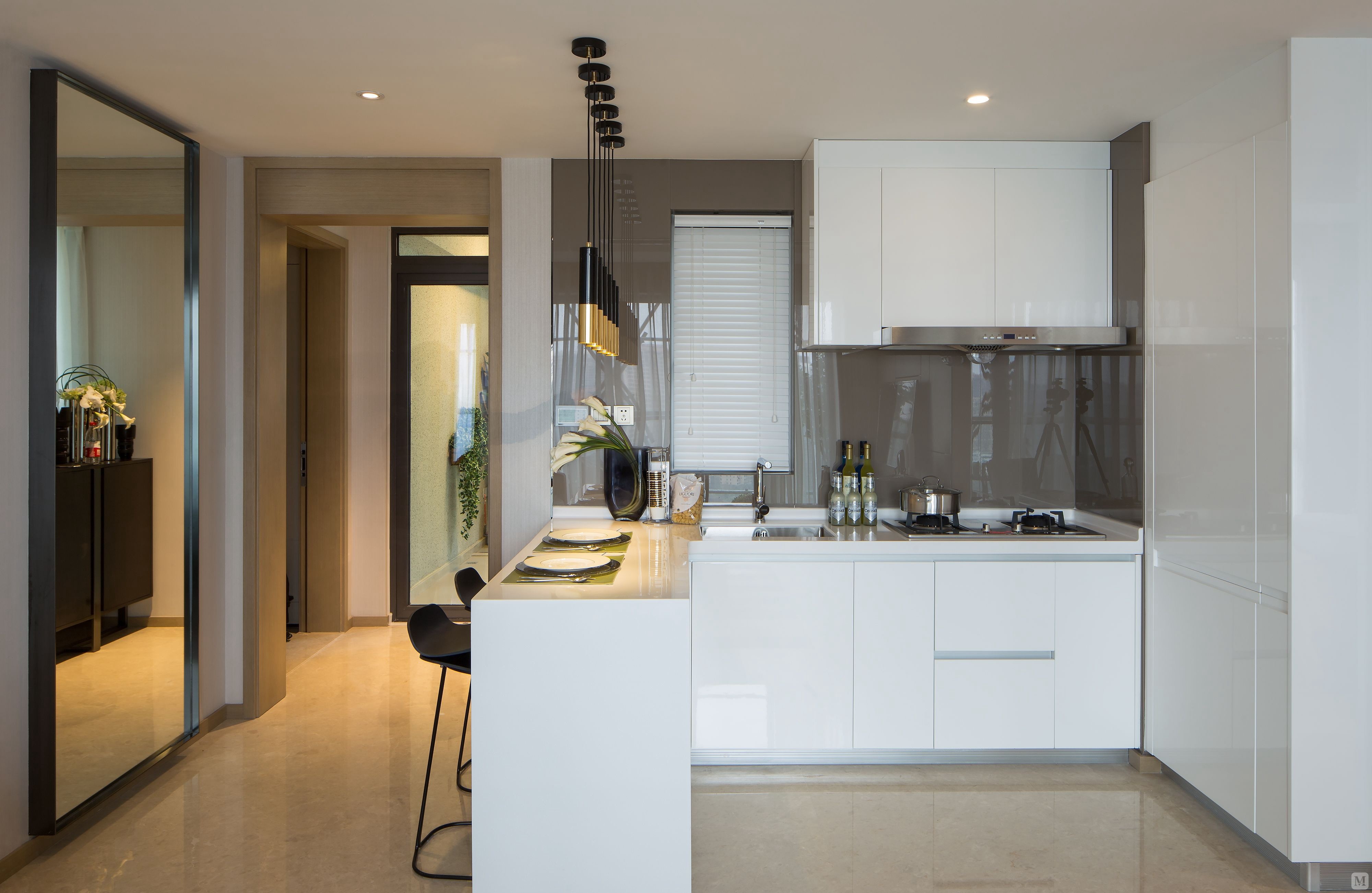 简约厨房吊顶装修效果图-红星美凯龙家装效果图