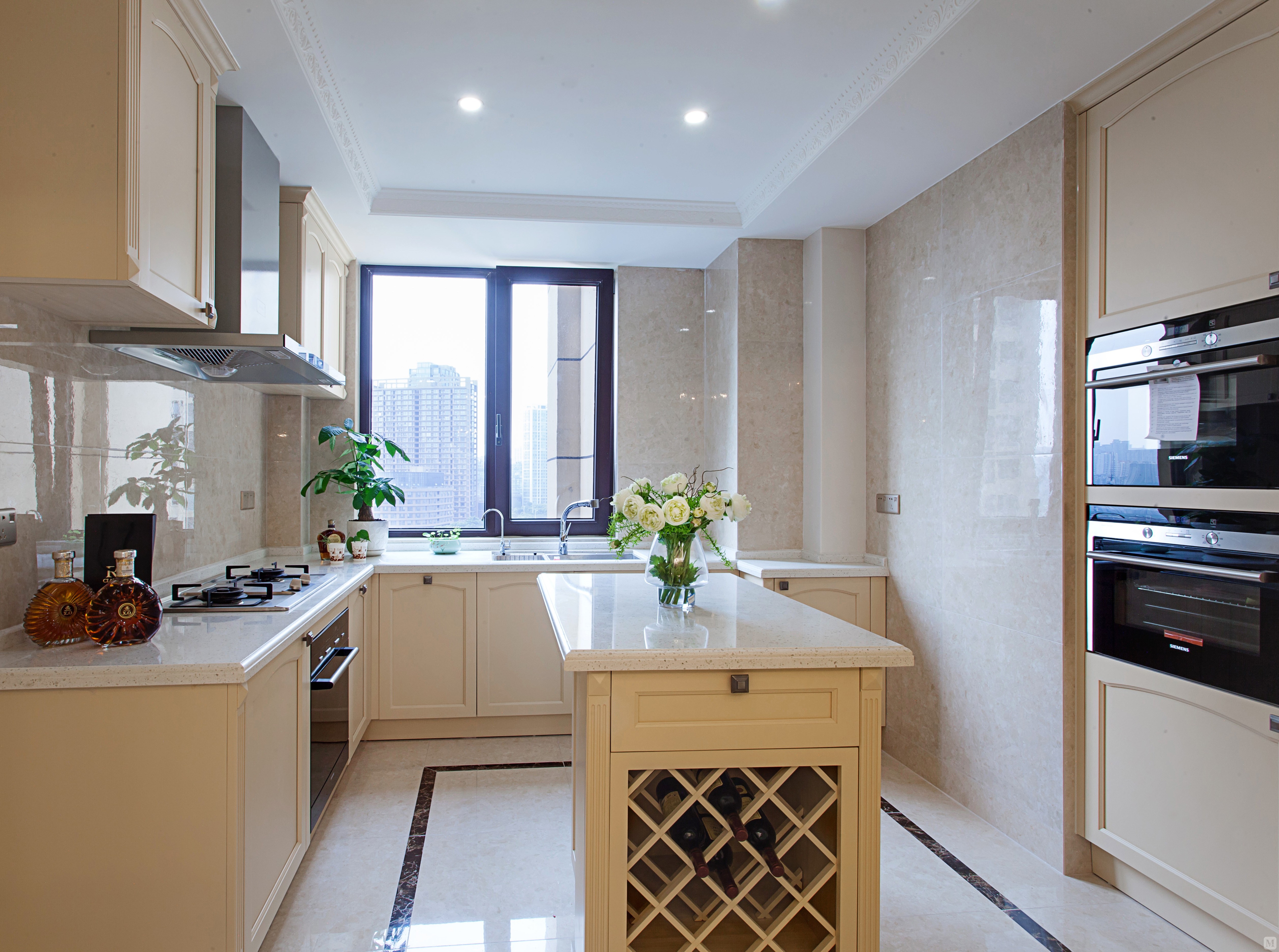 9万200㎡简欧四房装修200平方下的法式浪漫