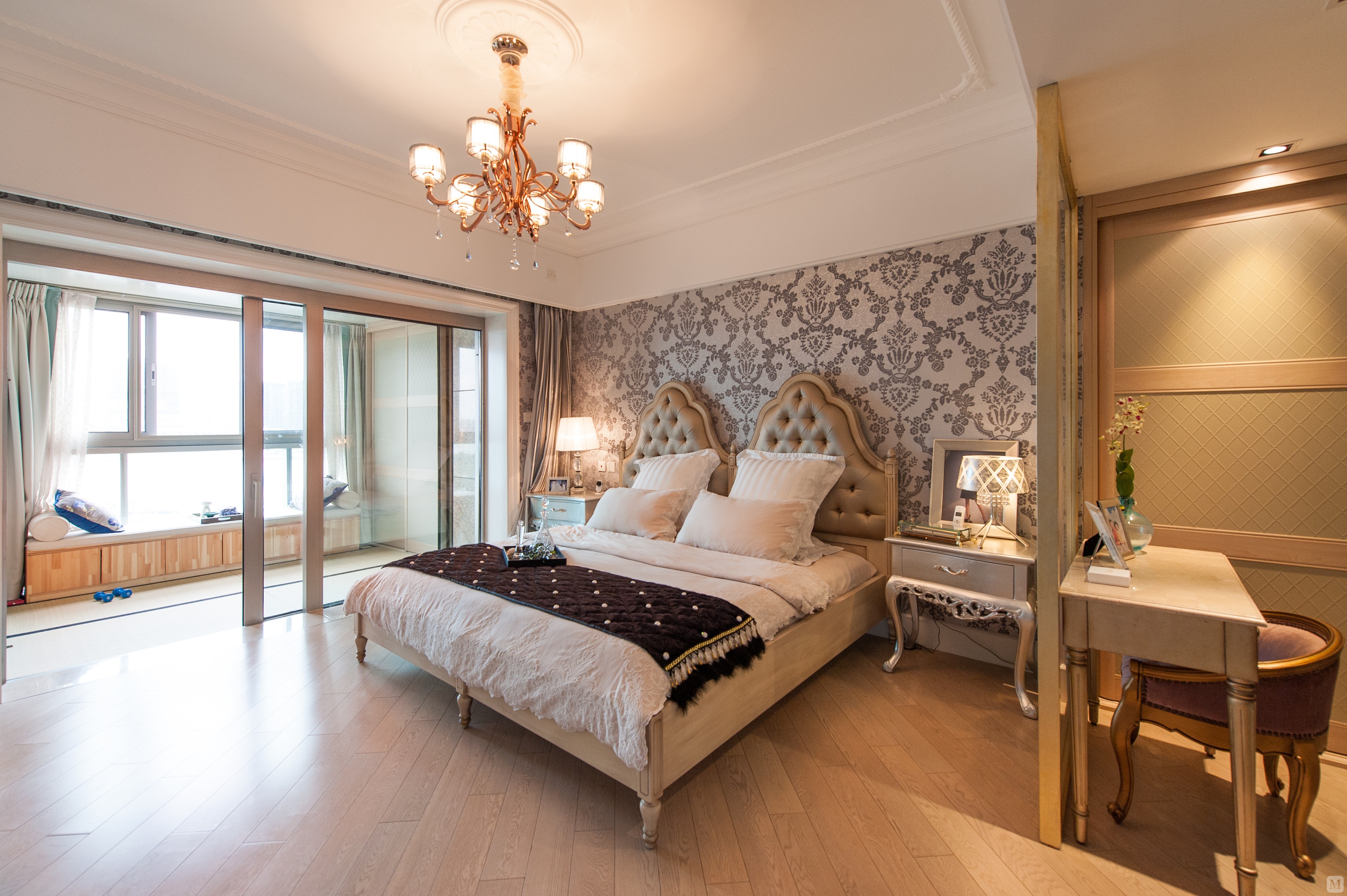 2万200㎡美式四房装修上海滨江凯旋城大都会平层-红星美凯龙家装效果