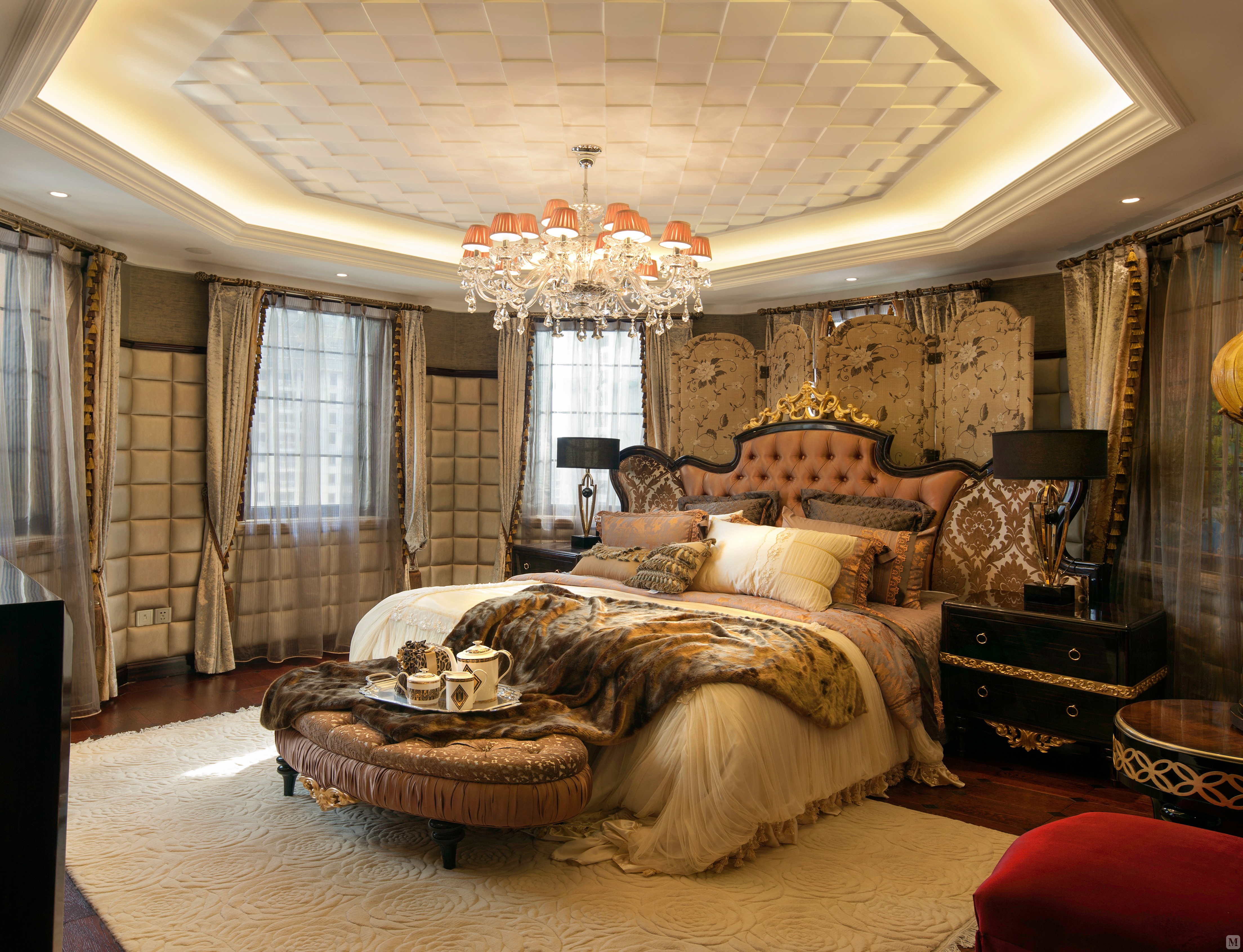 64.3万300㎡简欧复式装修景瑞望府欧美设计