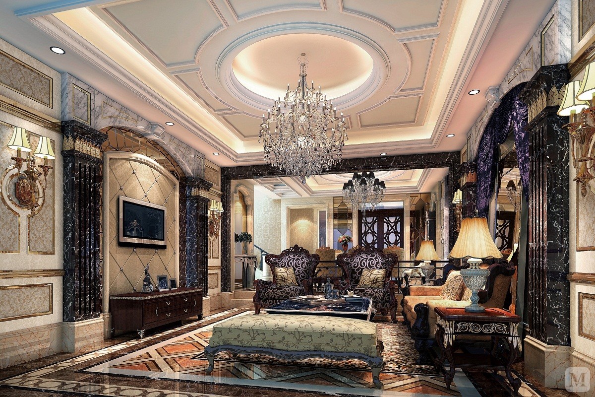 4万137㎡简欧三房装修鄂尔多斯的法式宫廷风-红星美凯龙家装效果图