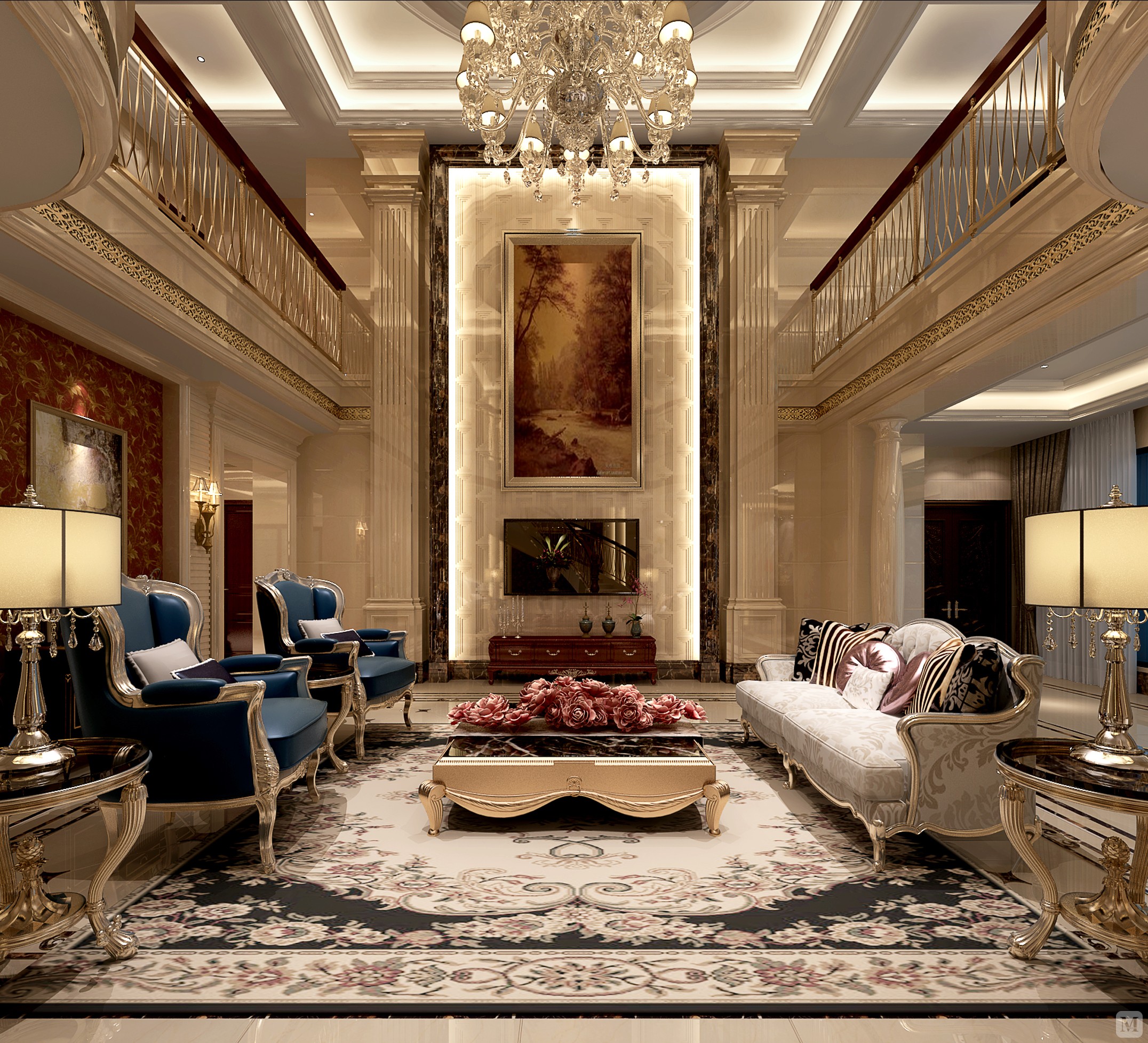 36.5万201㎡简约复式装修泉州市晋江永和自建房效果图