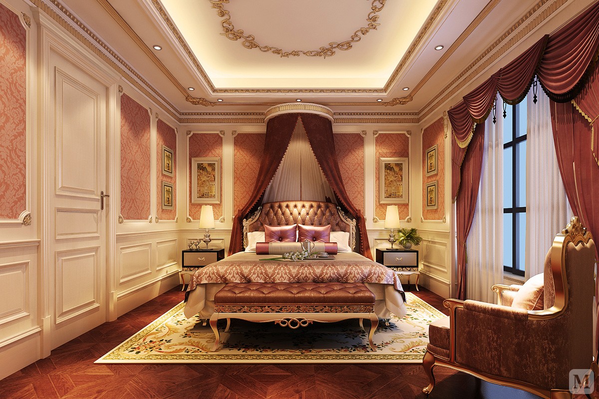 107.2万500㎡简欧复式装修古典欧式设计别墅