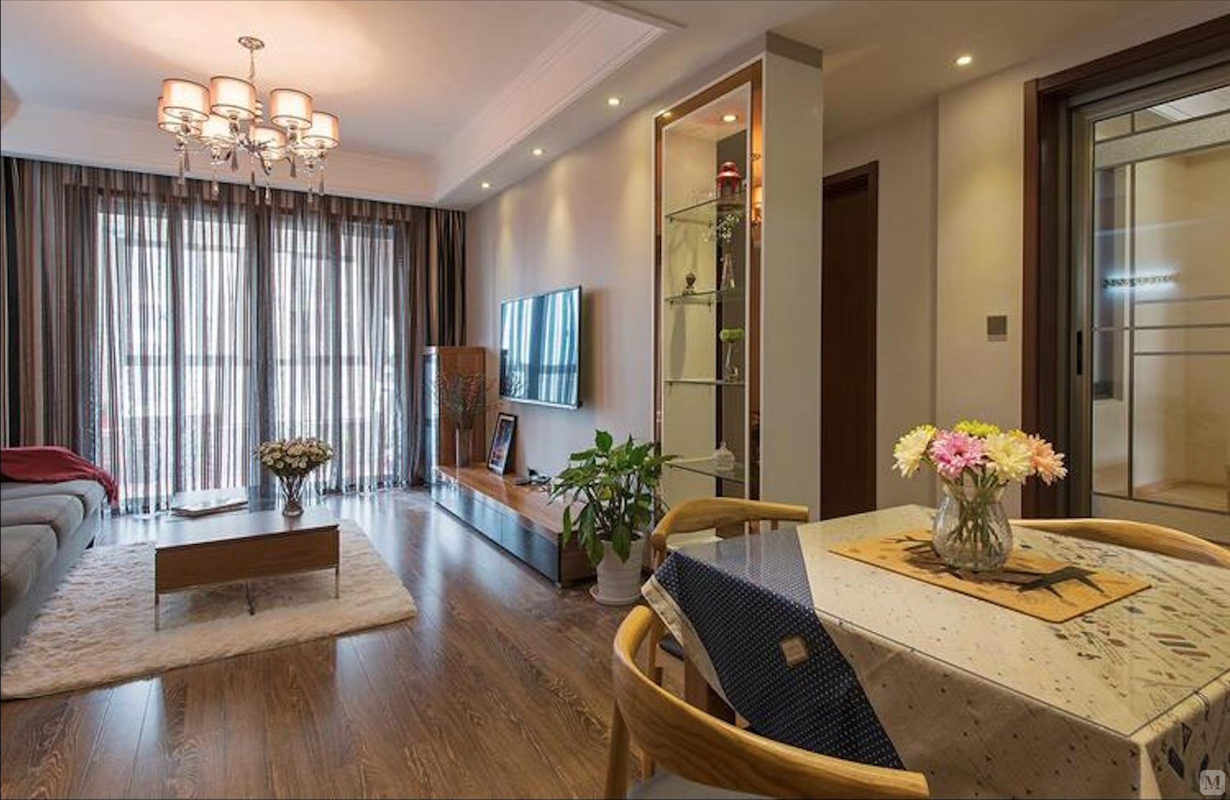 4万86㎡简欧二房装修尊享魅力设计,百变品质生活