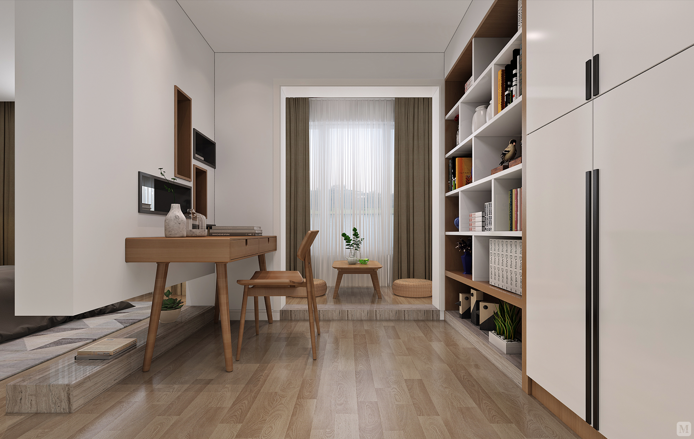 5万170㎡简欧三房装修康桥花苑 花朵