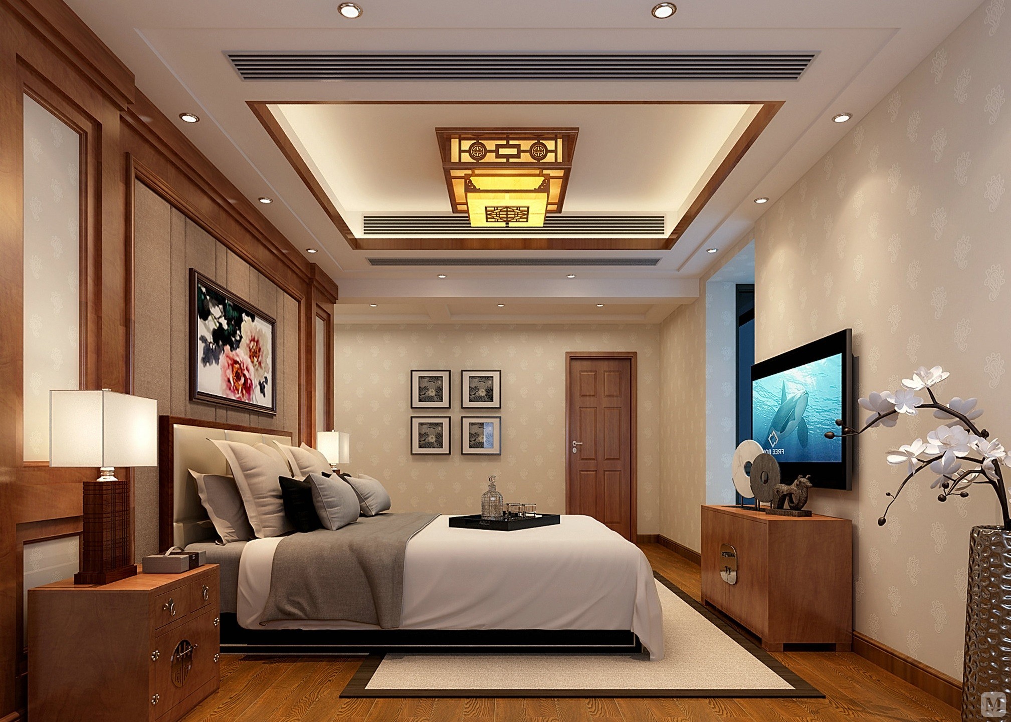 中式风格的代表是中国明清古典传统家具及中式园林建筑,色彩的设计