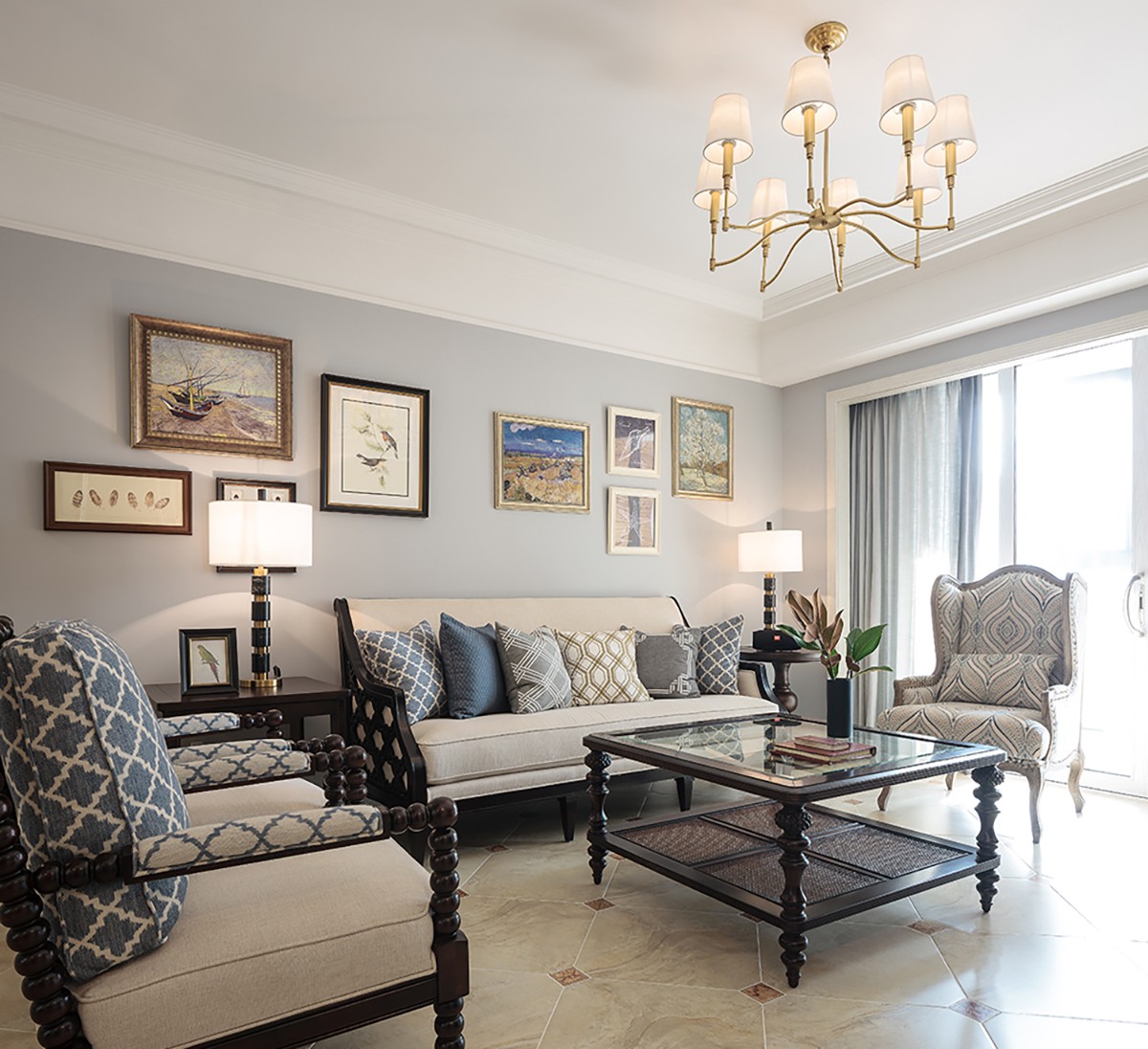 3万176㎡美式复式装修新港天城176㎡美式风-红星美凯龙家装效果图