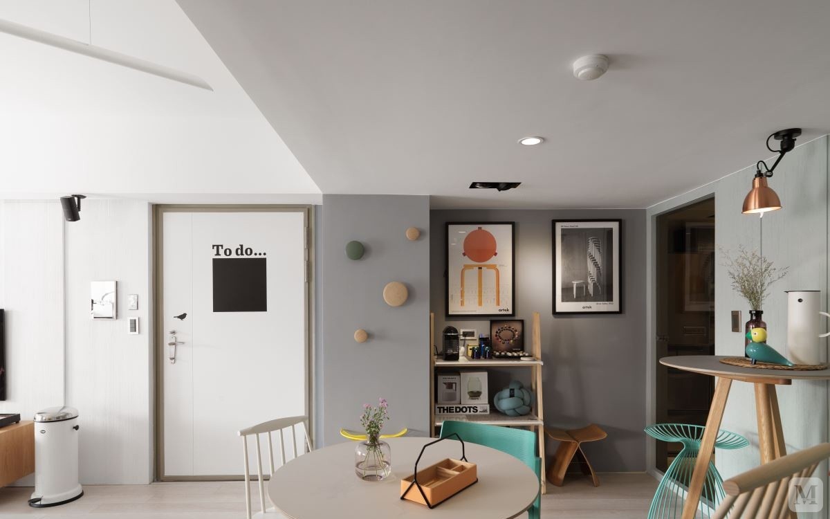 7万70㎡简约二房装修同济蓬莱家园简约风