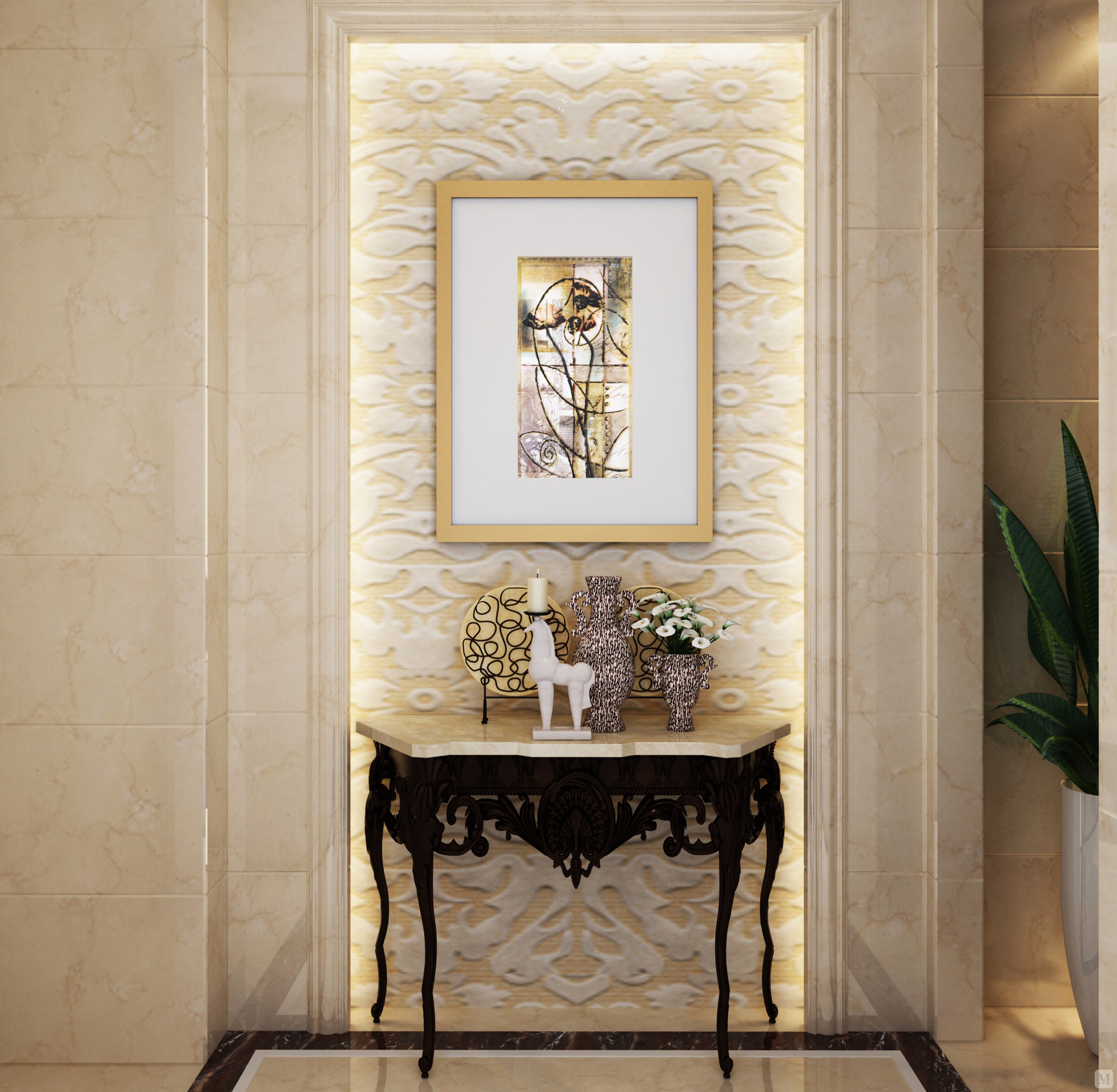 35.8万197㎡简约四房装修泉州市陈埭自建房效果图