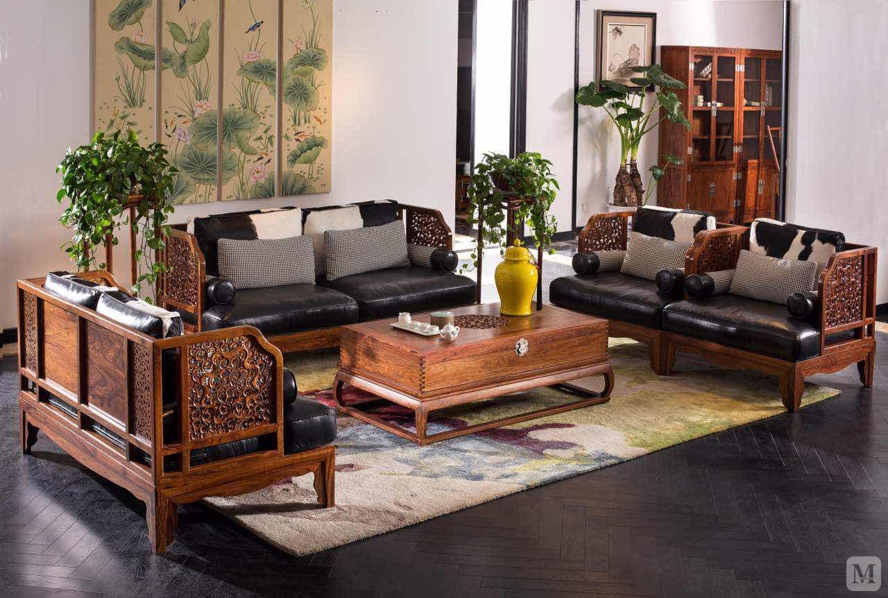 苏梨现代新中式家具 福星高照 福星高照沙发 fks01