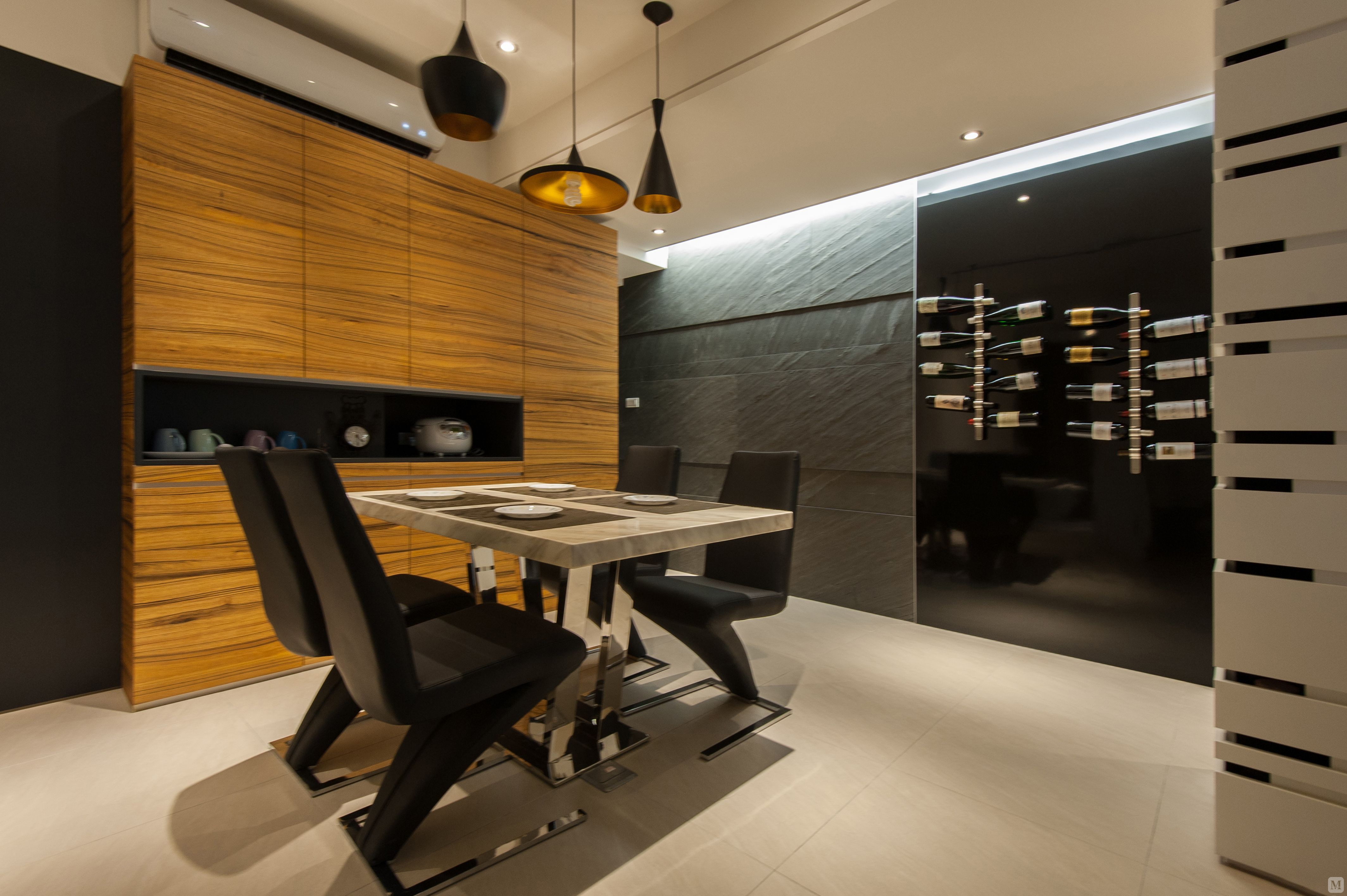 简约餐厅背景墙装修效果图