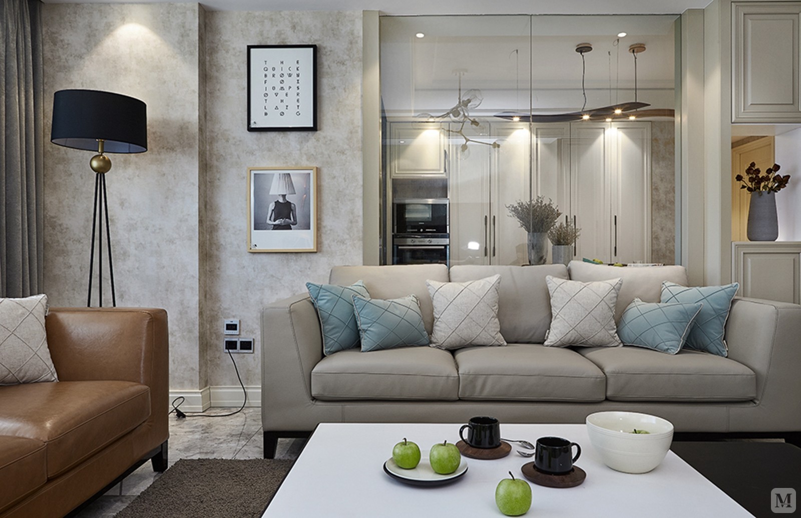 0万110㎡简约三房装修暖色系简约舒适感设计