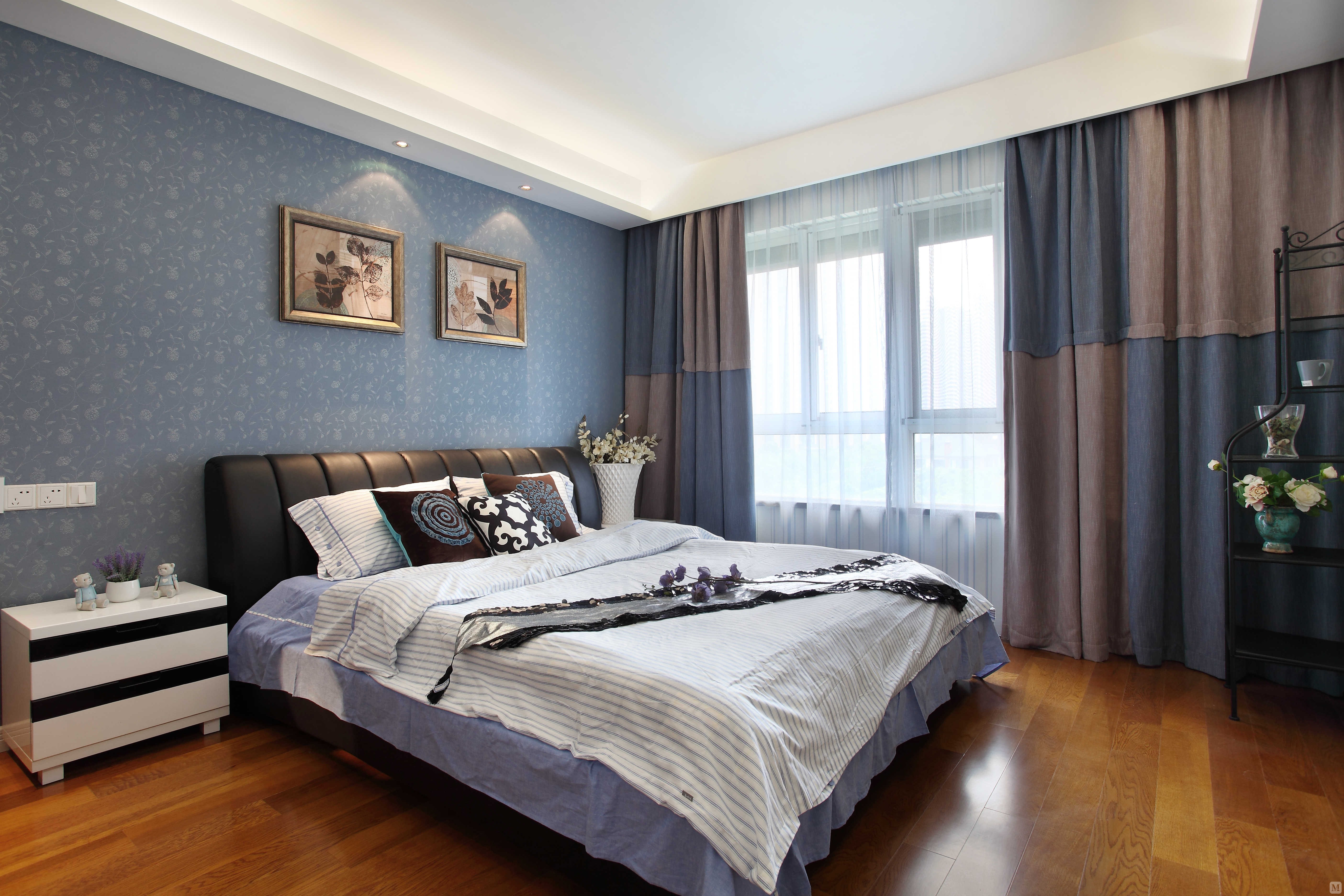 7万106㎡简欧三房装修都市蓝调 莱蒙城